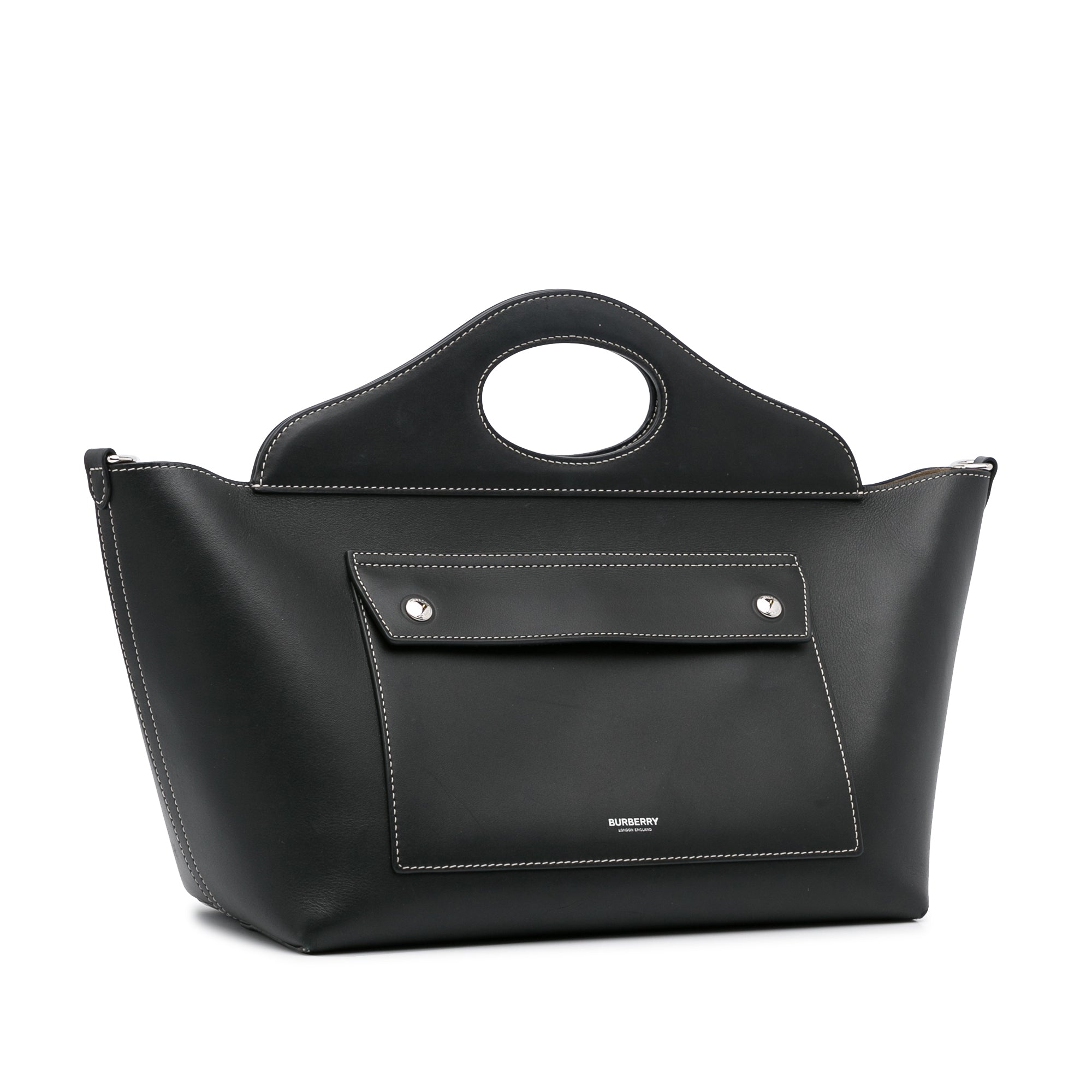 Burberry Soft Pocket Black Leather