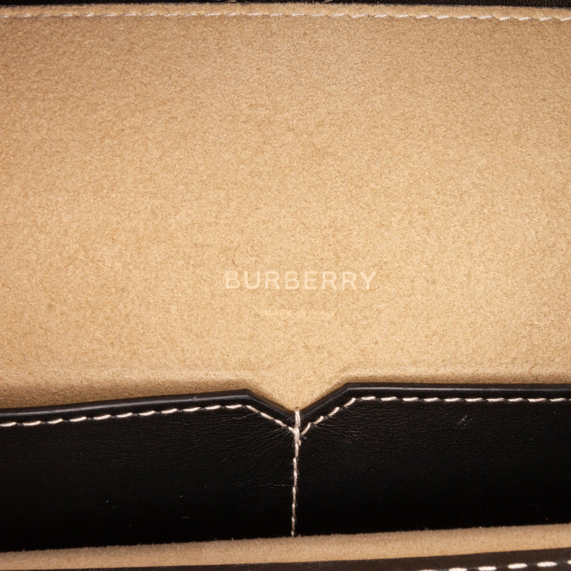 Burberry Soft Pocket Black Leather