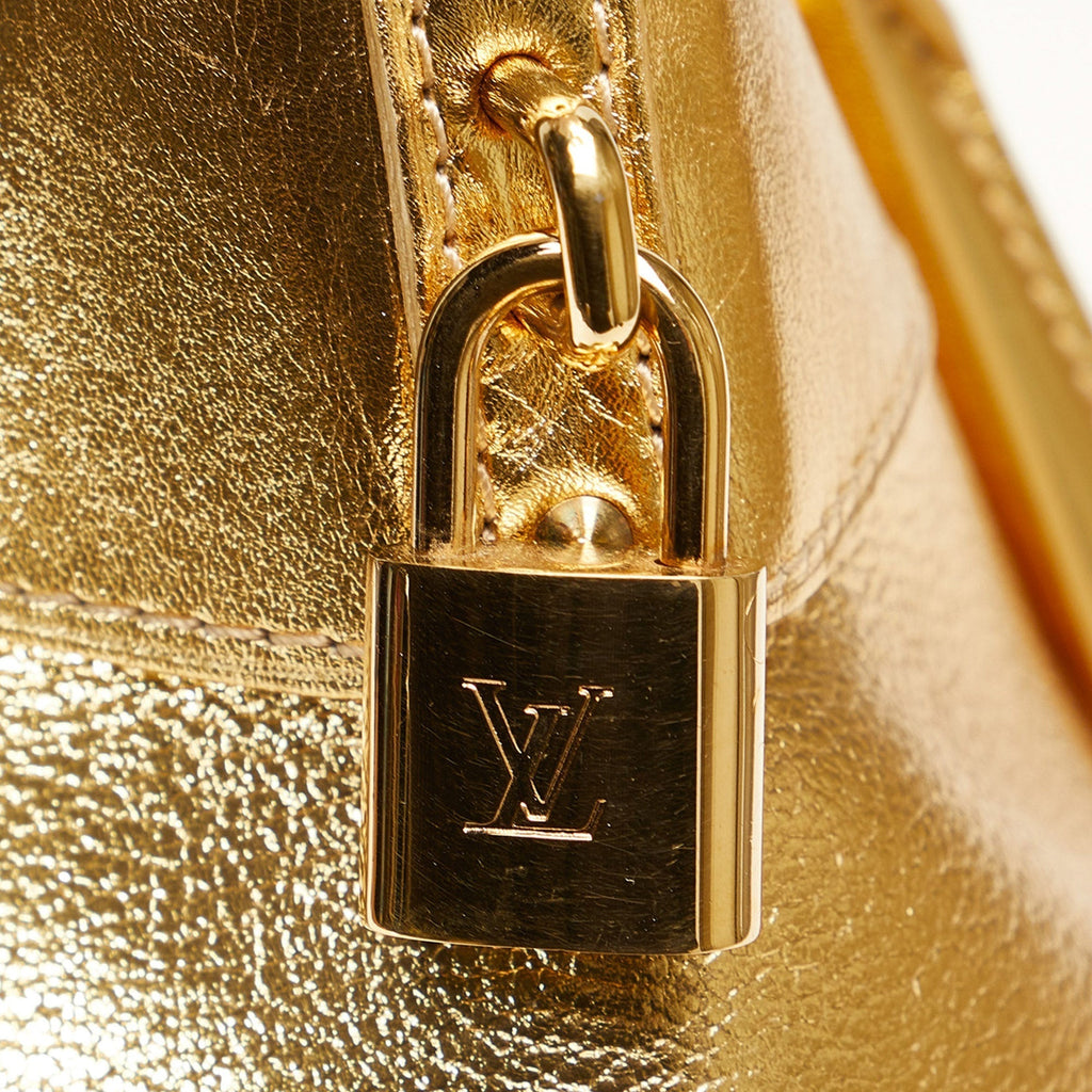 LOUIS VUITTON Metallic Suhali Lockit MM Handbag
