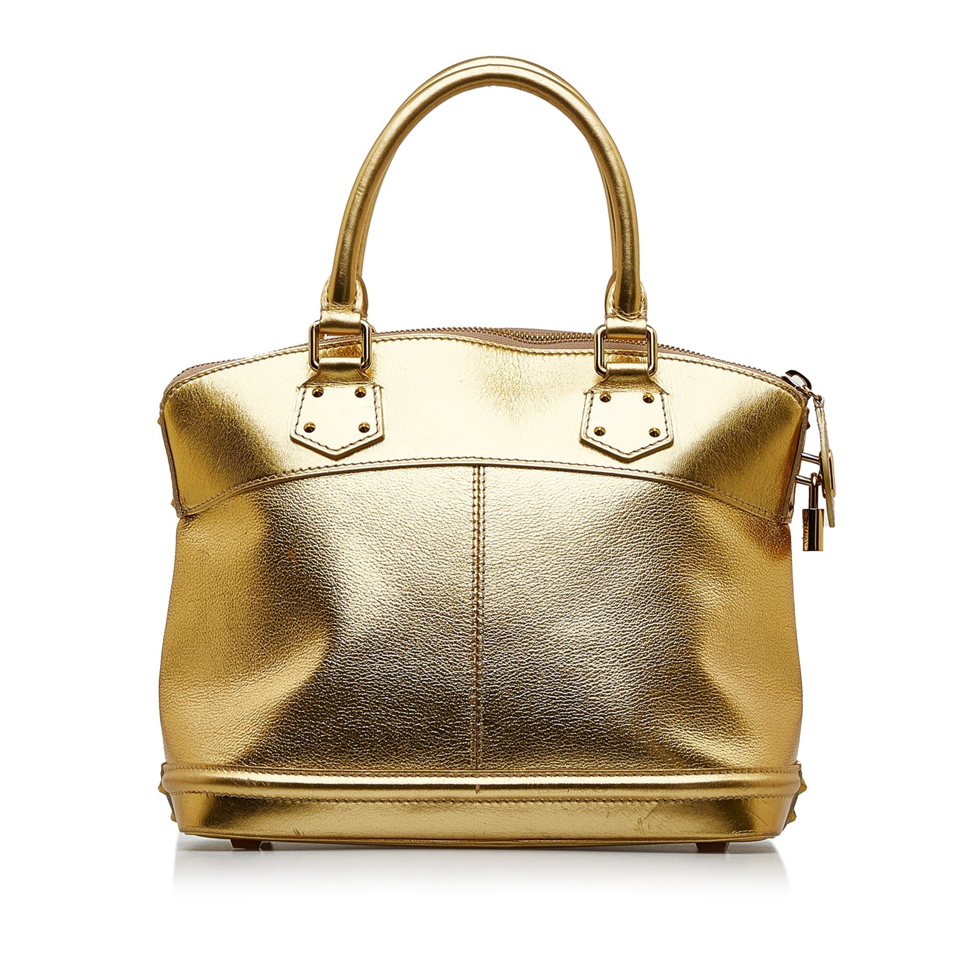 LOUIS VUITTON Metallic Suhali Lockit MM Handbag