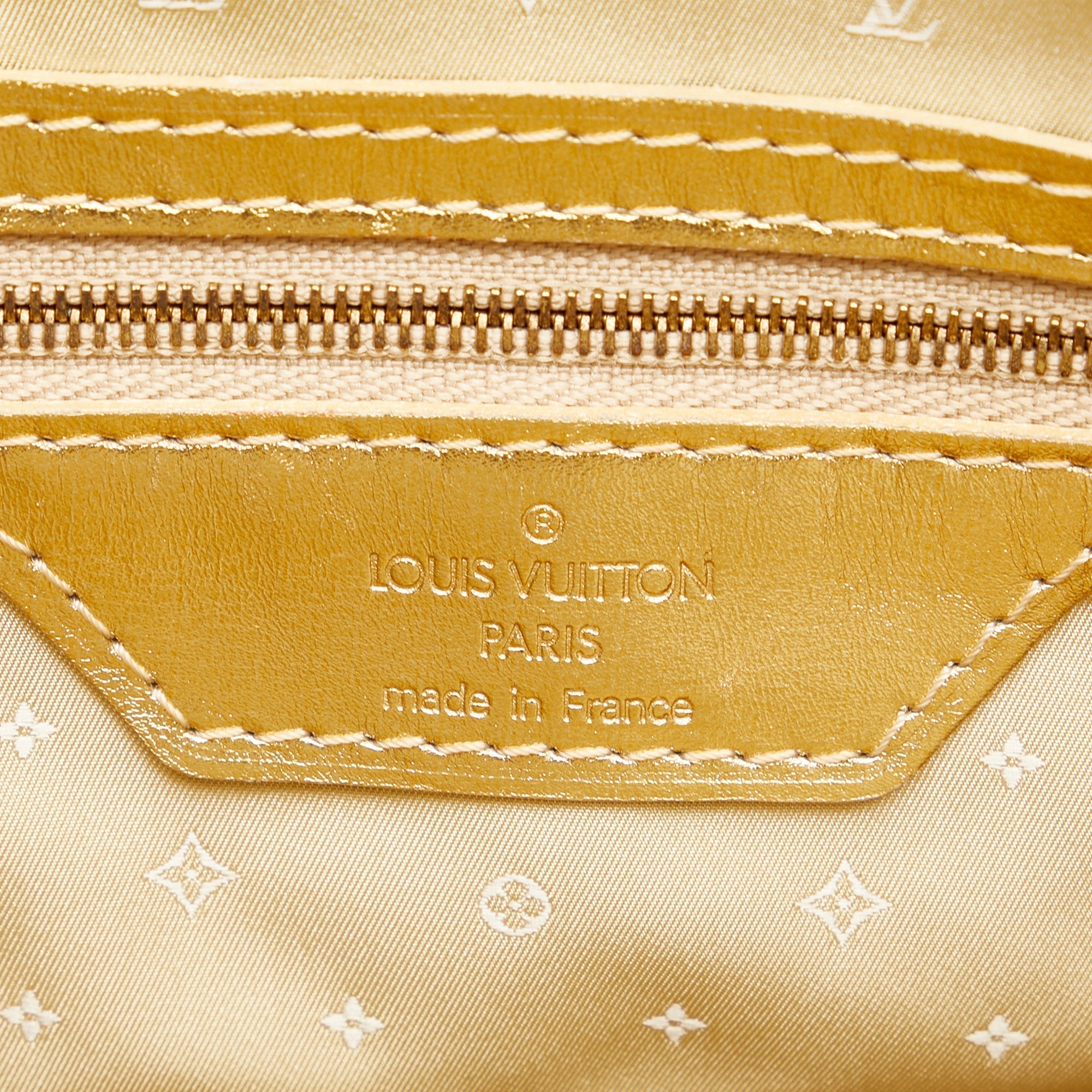 LOUIS VUITTON Metallic Suhali Lockit MM Handbag