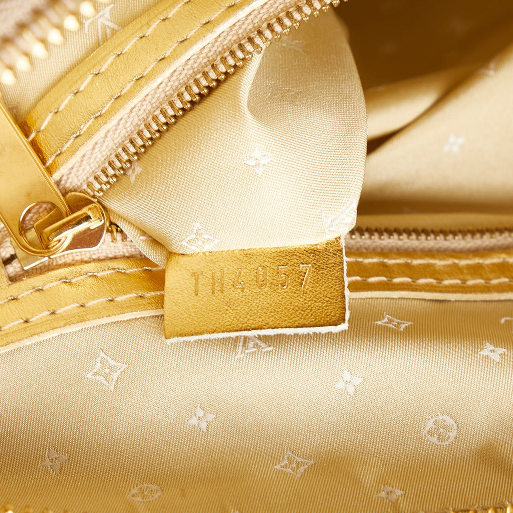 LOUIS VUITTON Metallic Suhali Lockit MM Handbag