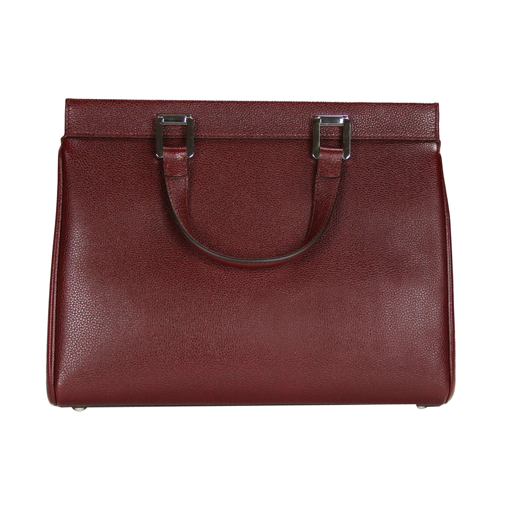 Gucci Zumi Tote Medium Burgundy Grained Leather