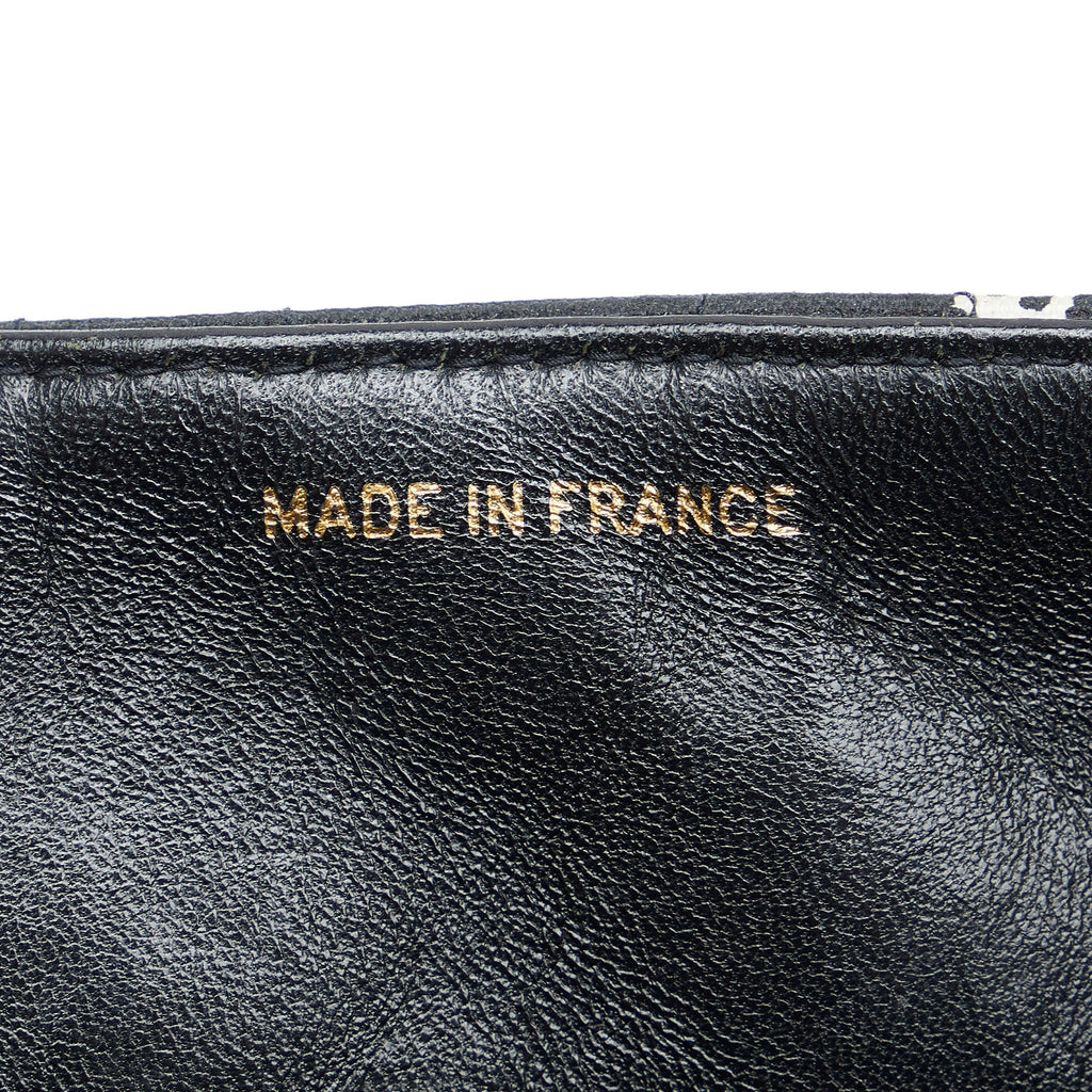 CHANEL Maxi Logo Printed CC Matelasse Flap Bag