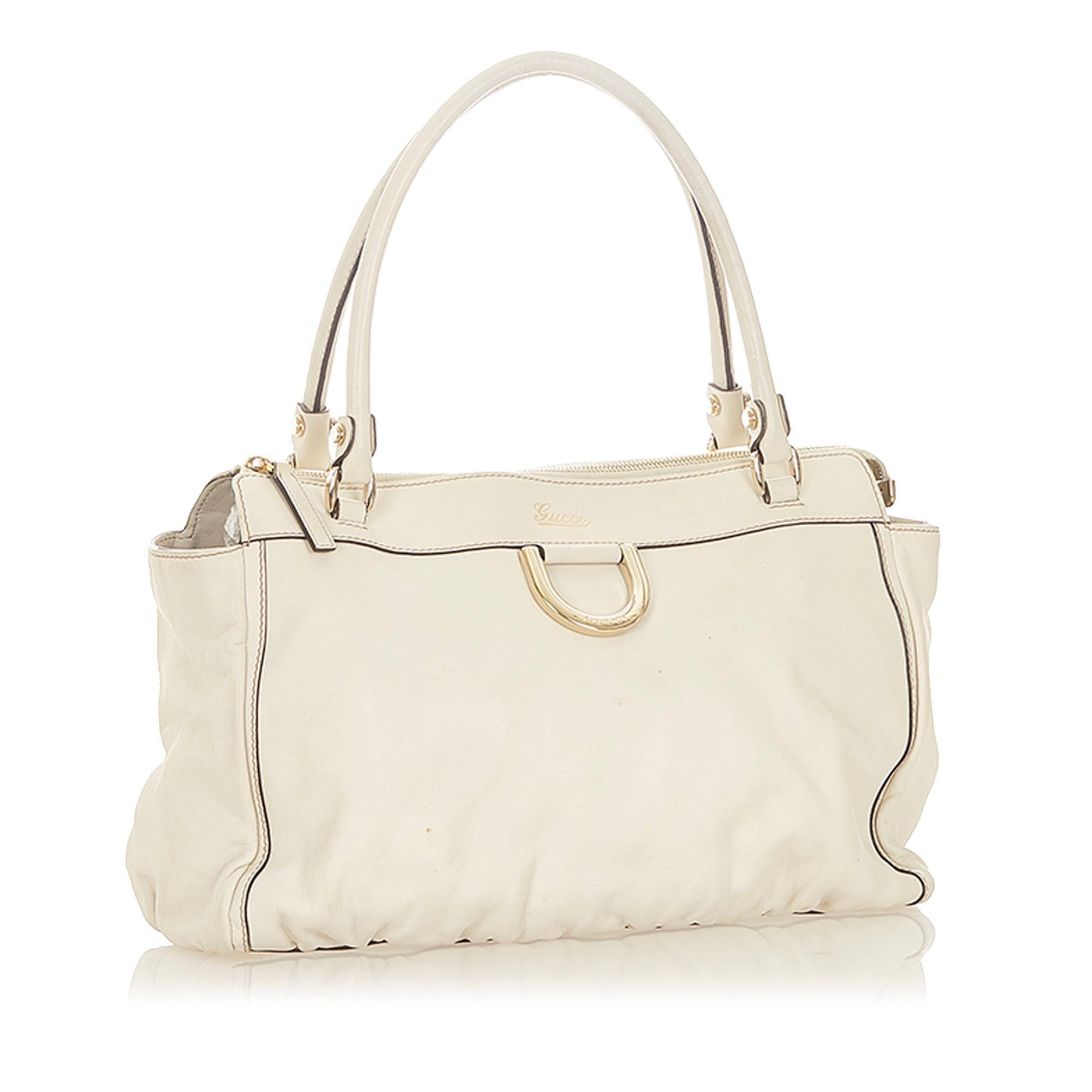 Gucci Abbey D-ring Leather Tote Bag (SHG-19550)