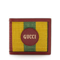 Gucci Baiadera Striped Canvas Bi-Fold Wallet
