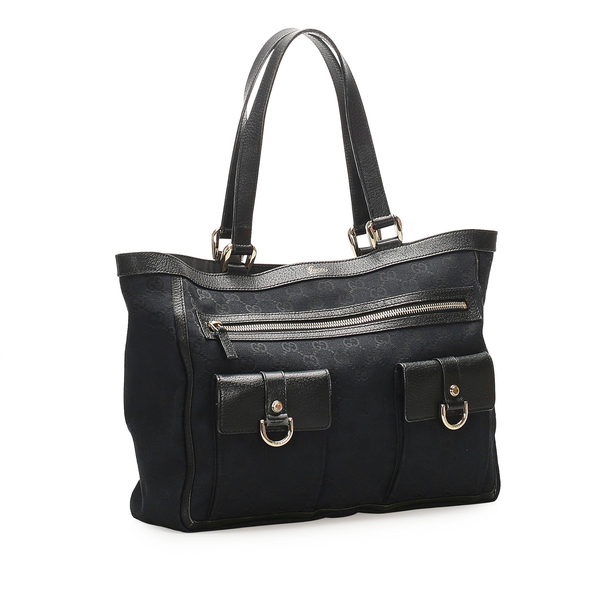 Gucci GG Canvas Abbey D Ring Tote Bag (SHG-14659)