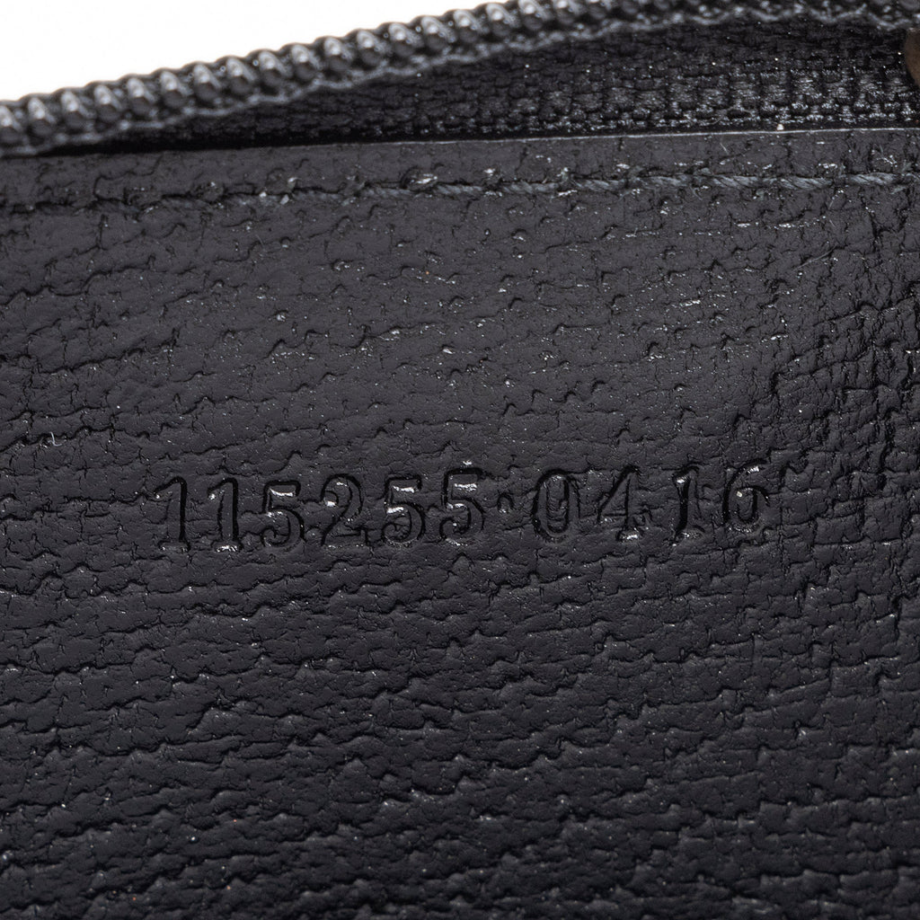 Gucci GG Canvas Compact Zip Around Coin Wallet