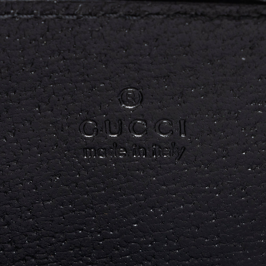 Gucci GG Canvas Compact Zip Around Coin Wallet