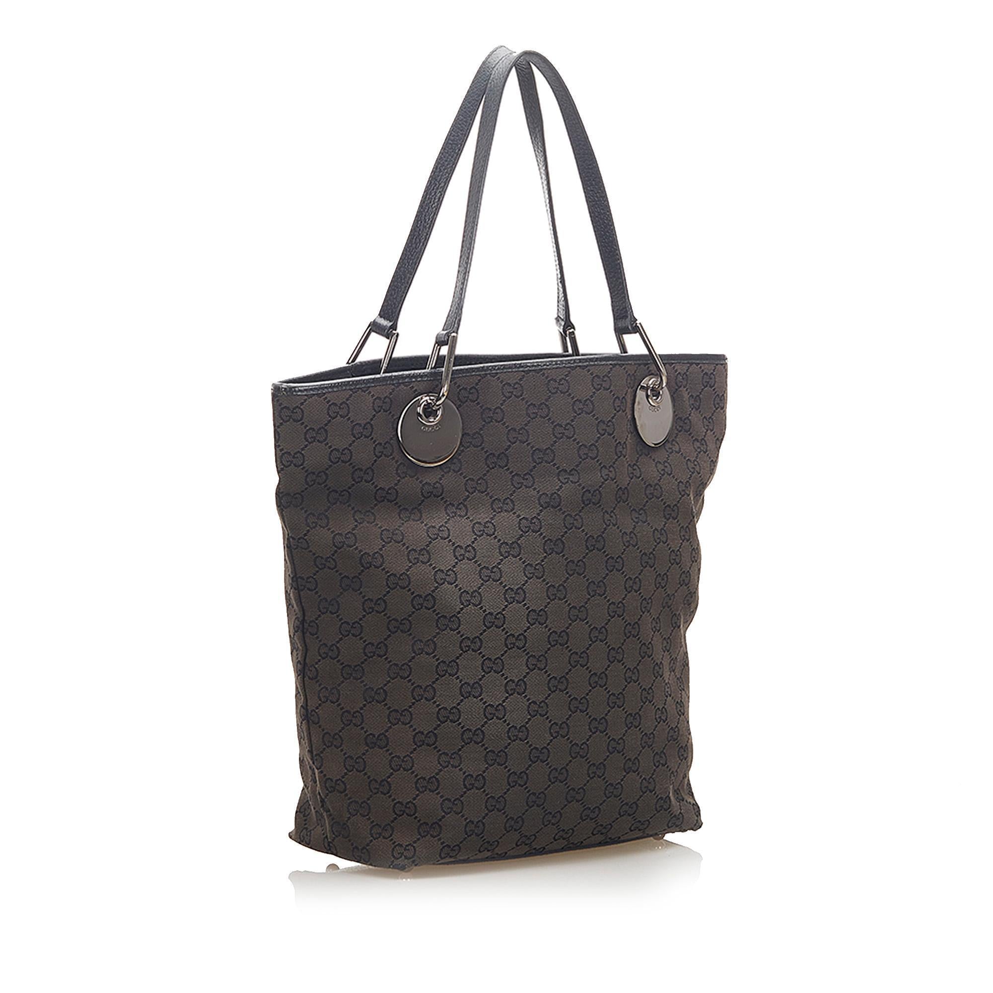 Gucci GG Canvas Eclipse Tote Bag (SHG-18543)