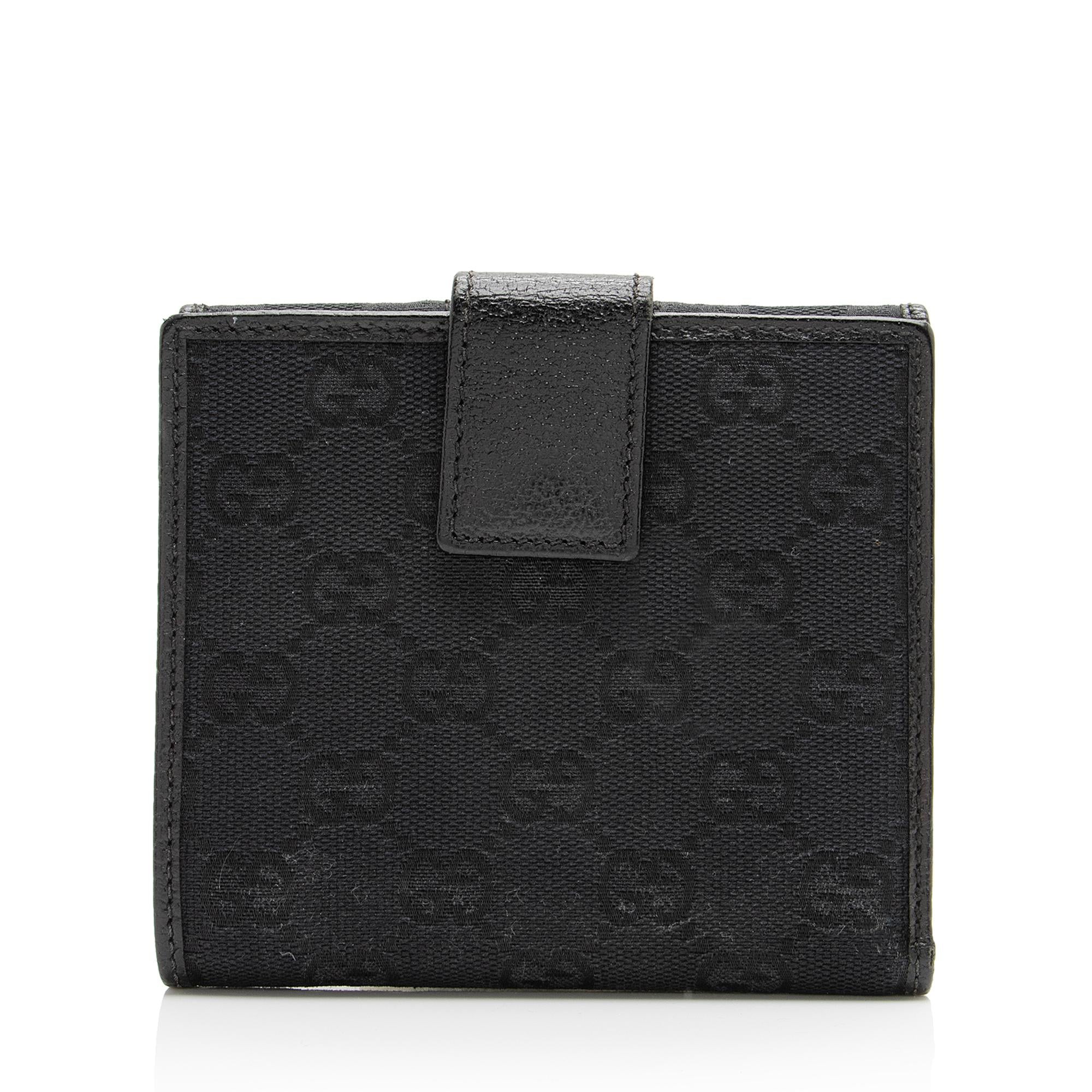 Gucci GG Canvas Web French Wallet