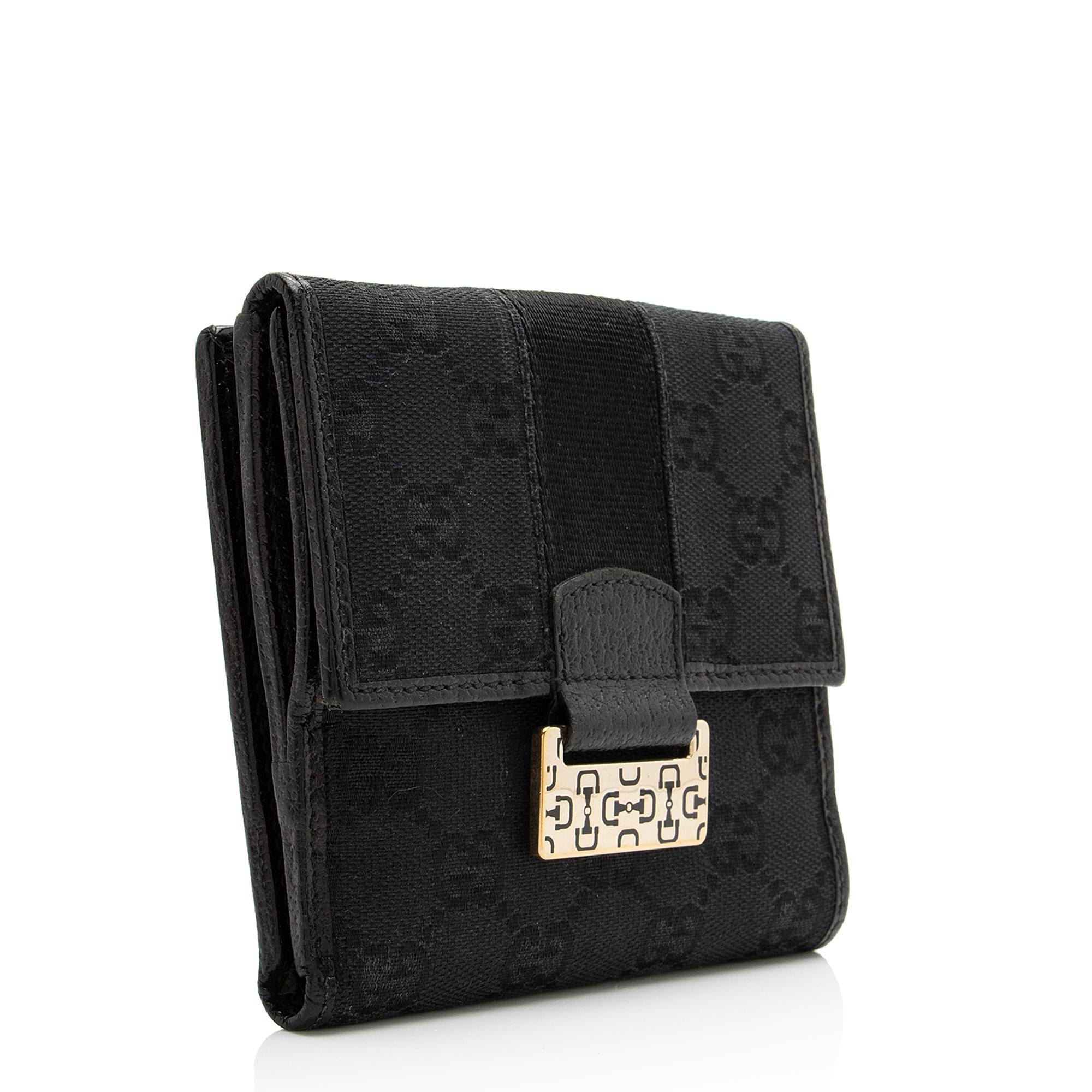 Gucci GG Canvas Web French Wallet