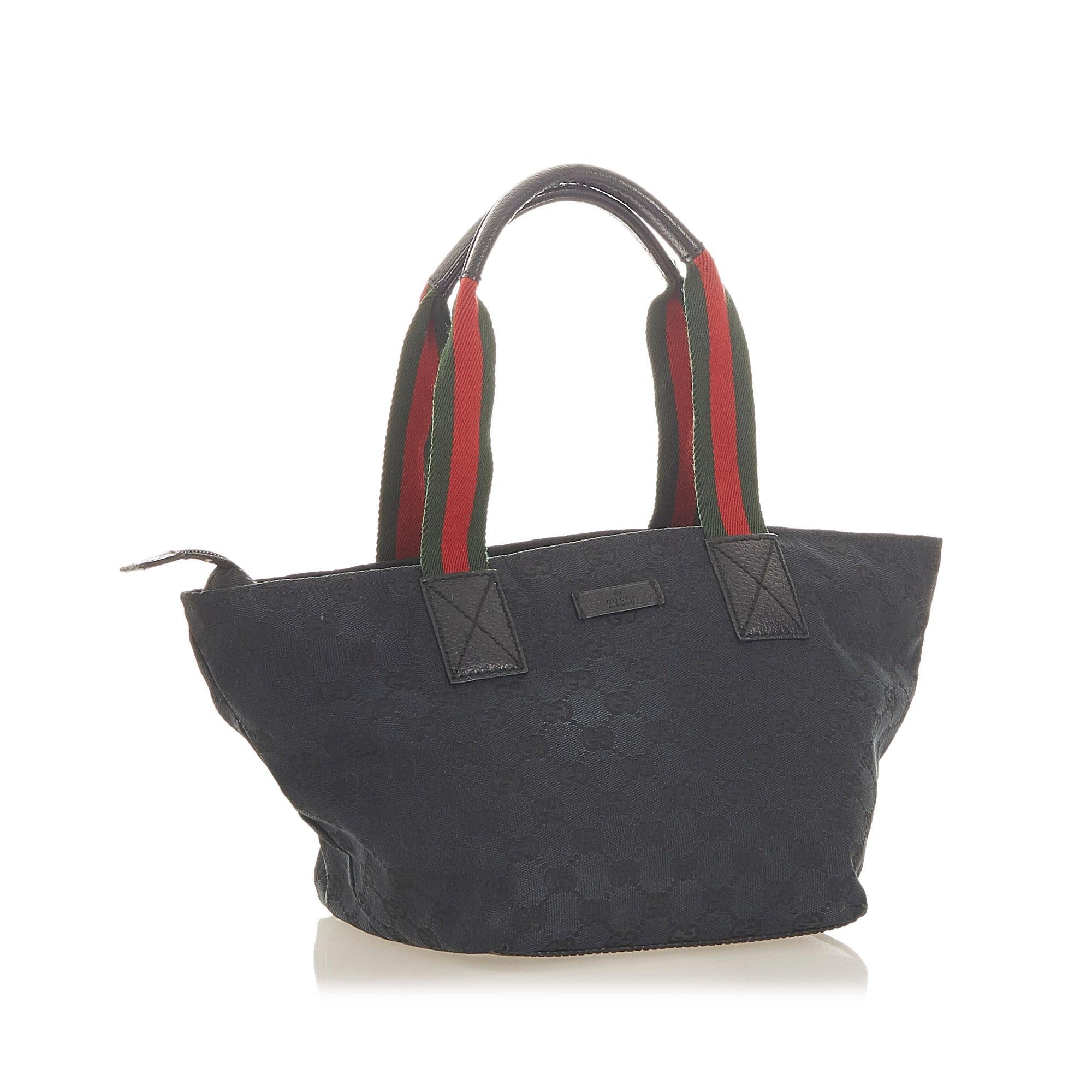 Gucci GG Canvas Web Tote Bag (SHG-19720)