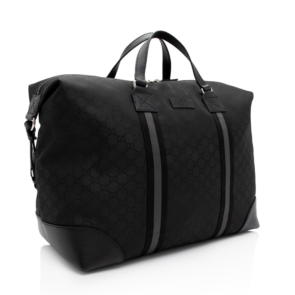 Gucci GG Nylon Travel Duffle Bag (SHF-QIDbW5)