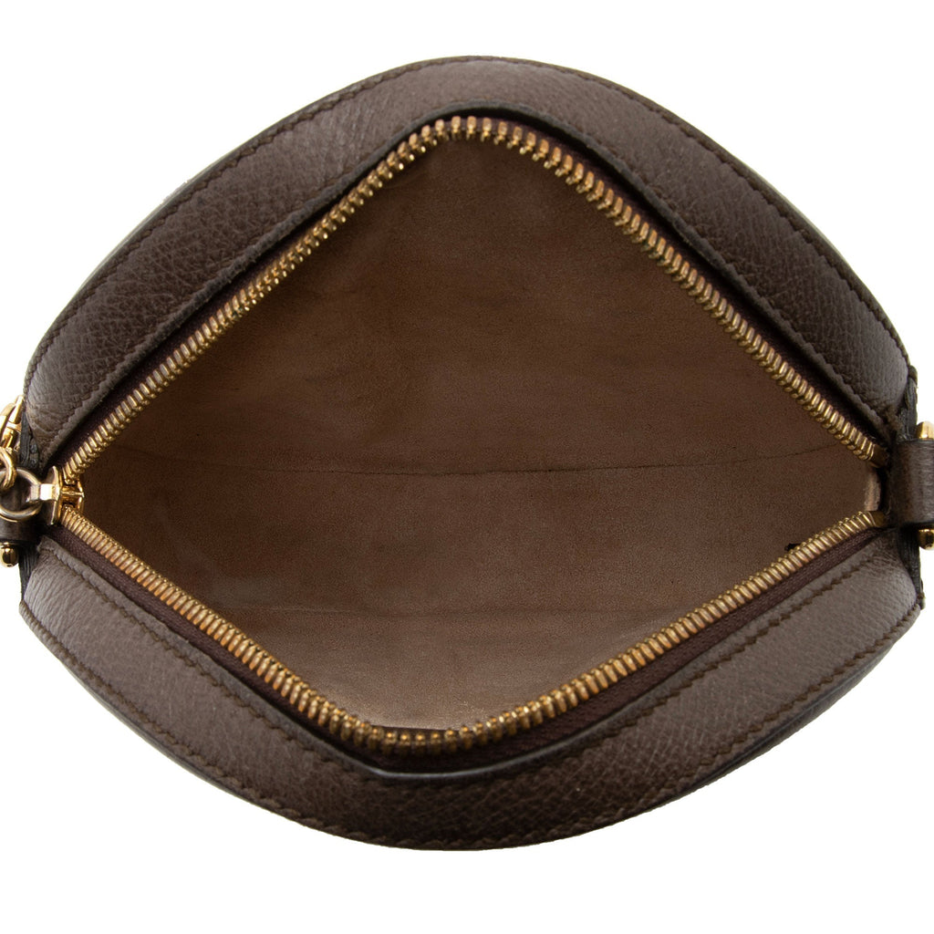 Gucci GG Supreme Ophidia Round Mini Shoulder Bag (SHF-qGCul6)