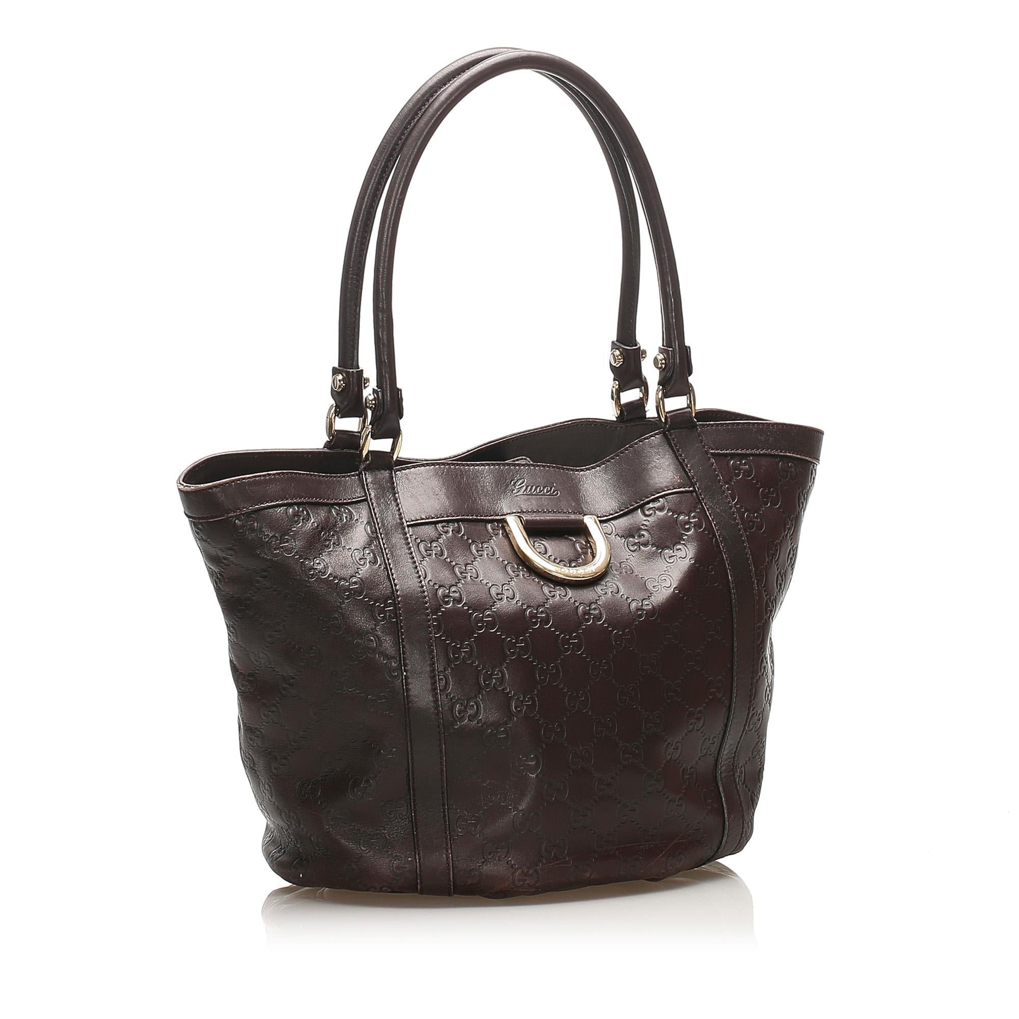 Gucci Guccissima Abbey D-Ring Tote (SHG-12412)