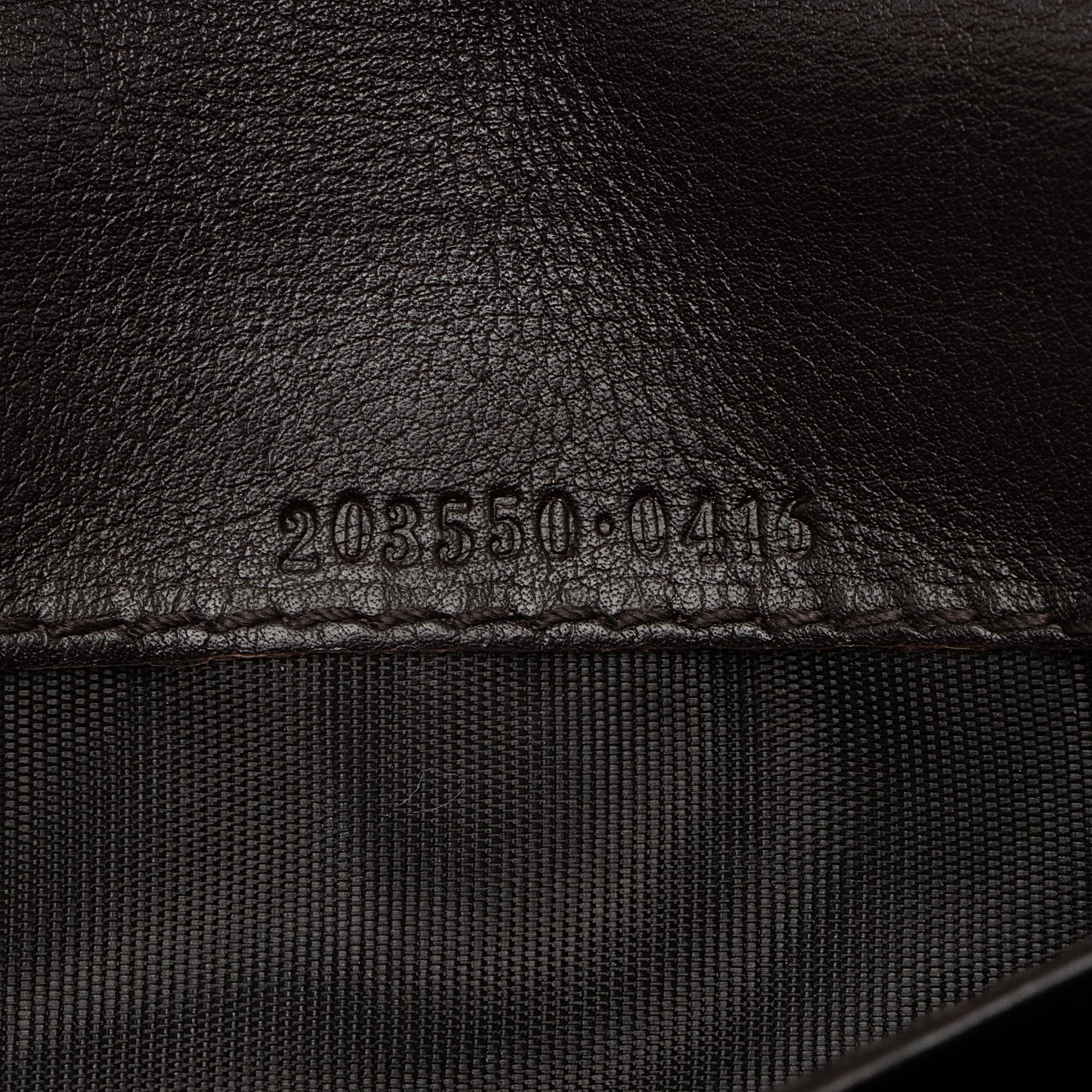 Gucci Guccissima Leather Heart Script Continental Wallet