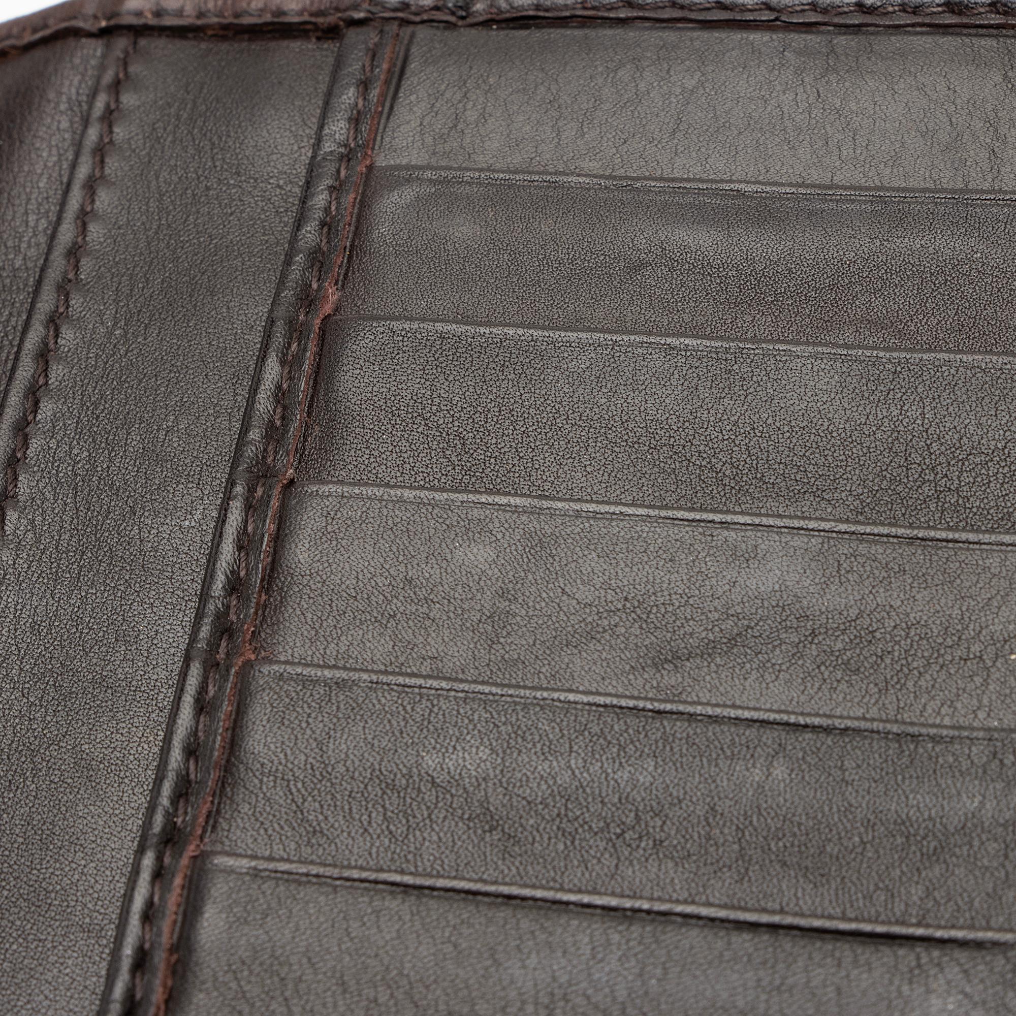 Gucci Guccissima Leather Heart Script Continental Wallet