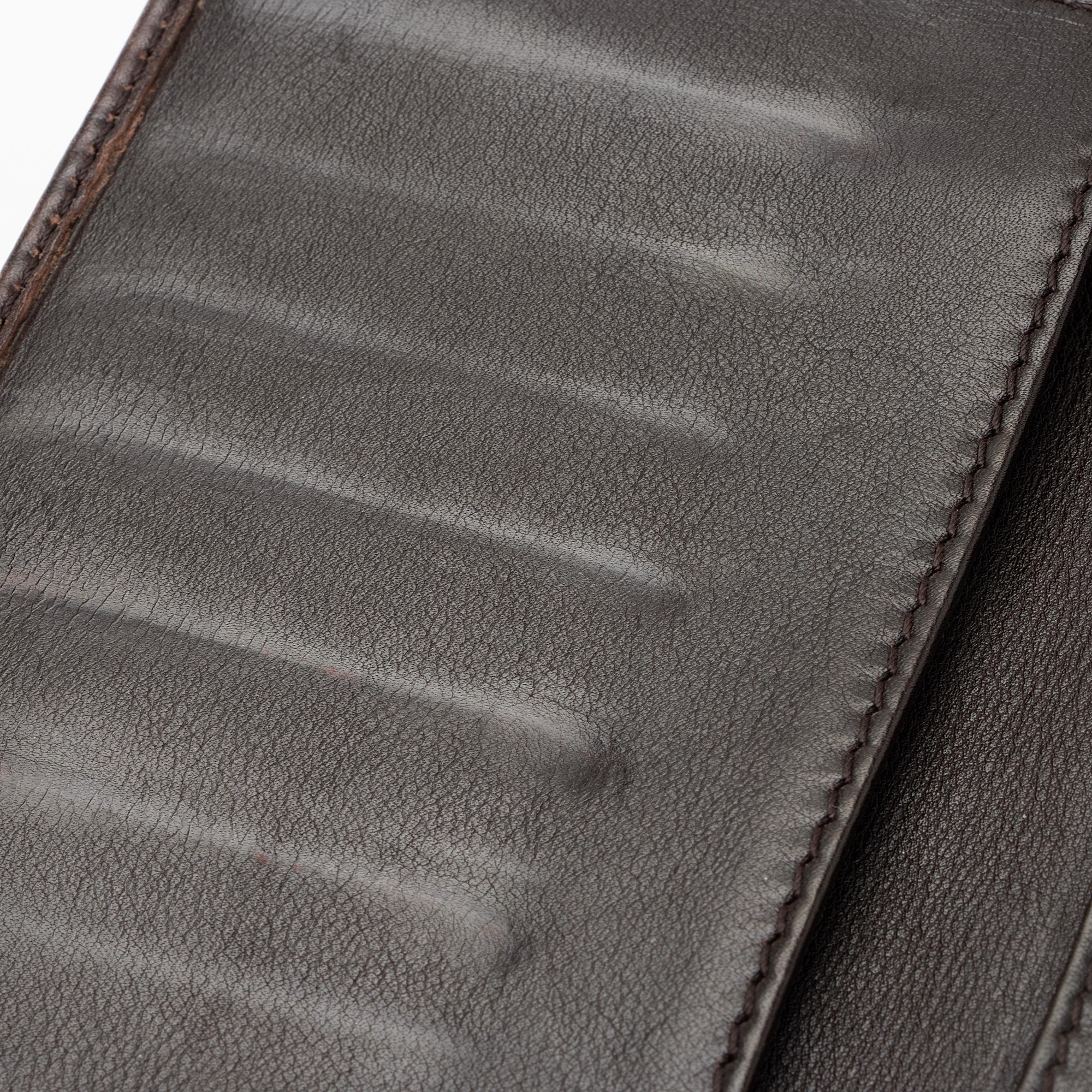 Gucci Guccissima Leather Heart Script Continental Wallet