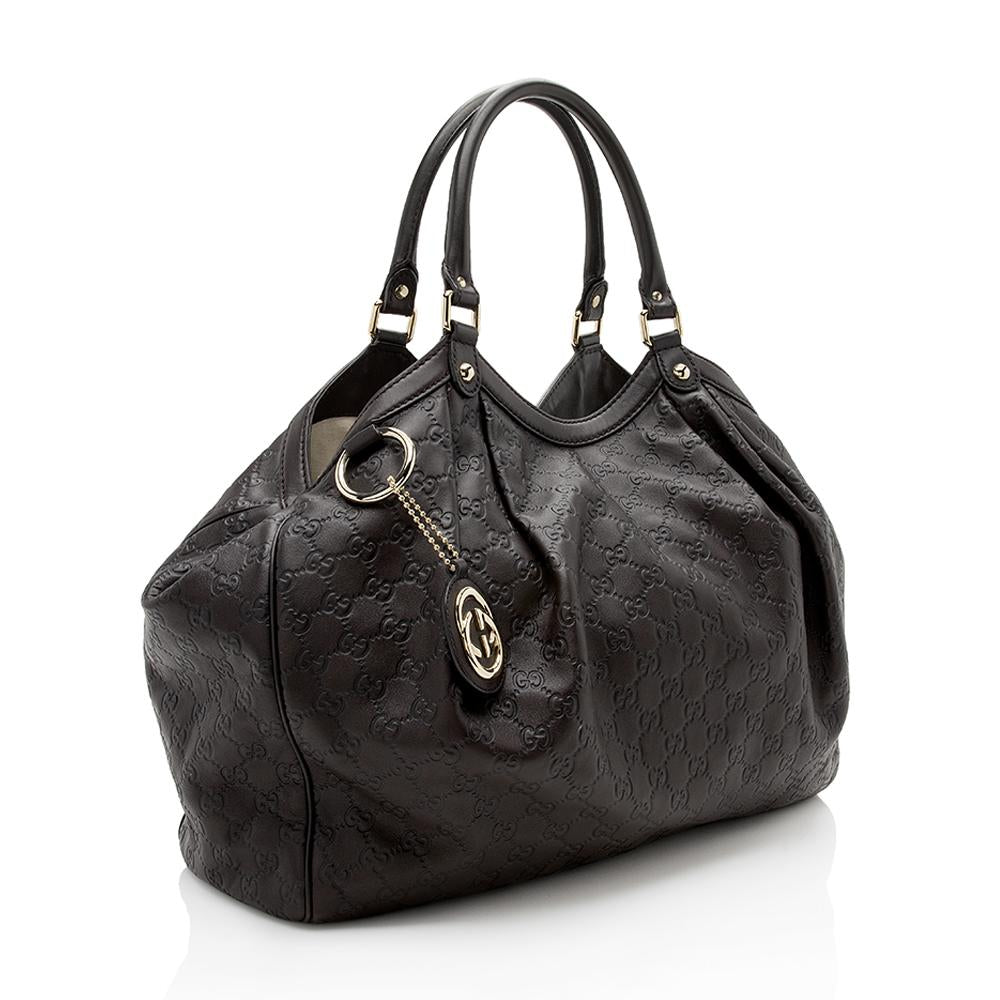 Gucci Guccissima Leather Sukey Large Tote  (SHF-12138)