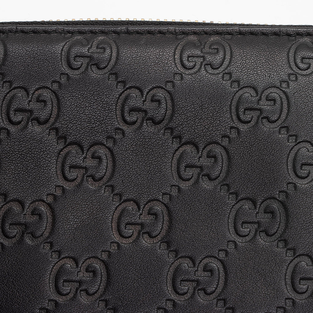 Gucci Guccissima Leather Zip Around Wallet (SHF-Vmk13c)