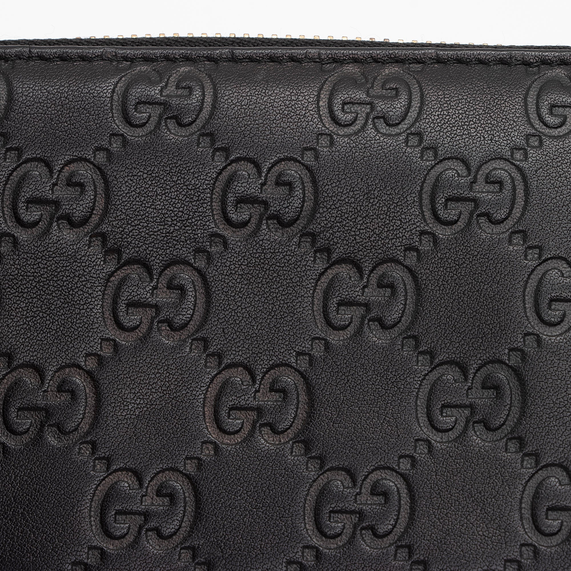 Gucci Guccissima Leather Zip Around Wallet (SHF-Vmk13c)
