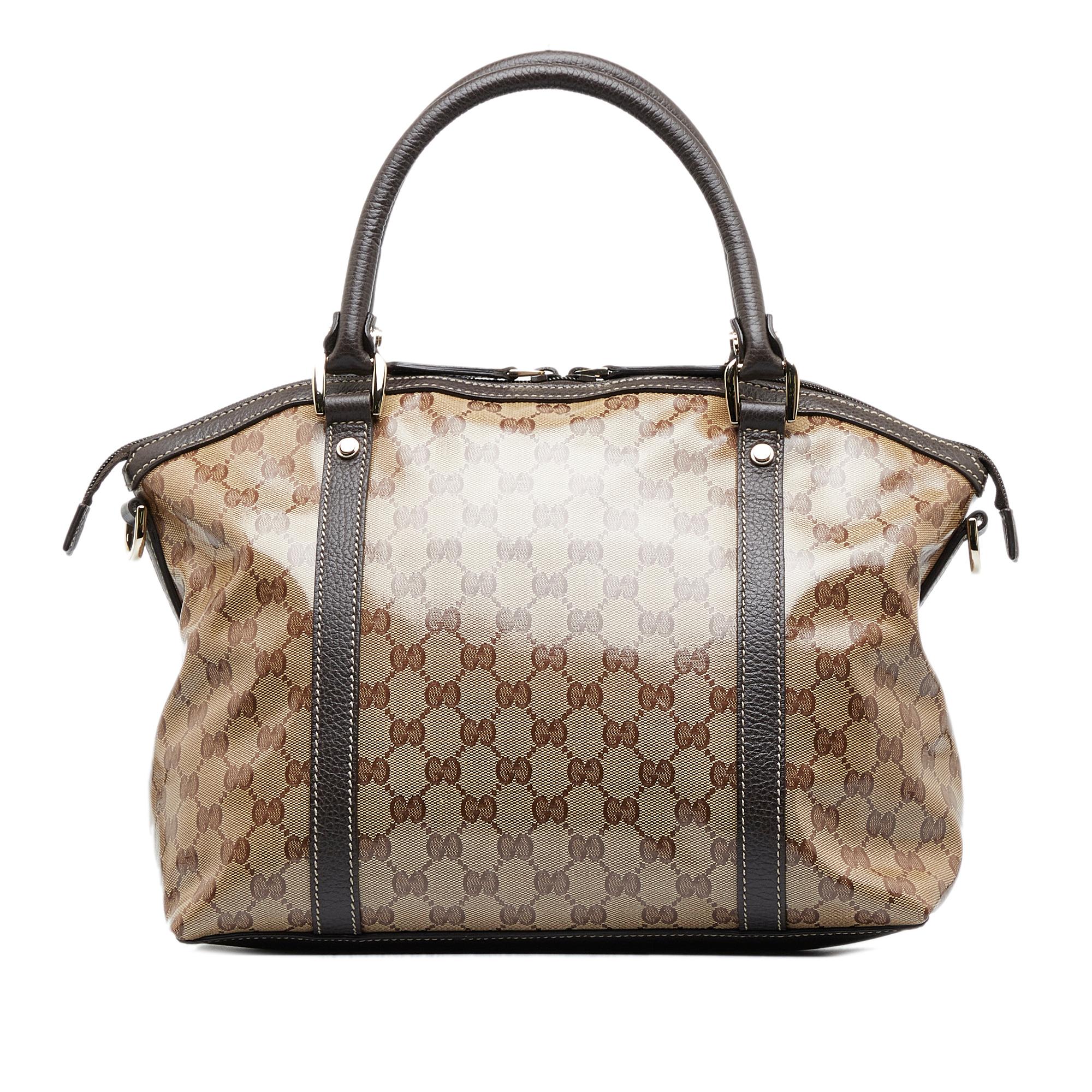 Gucci Large GG Crystal Charm Dome Bag (SHG-7wkE8H)