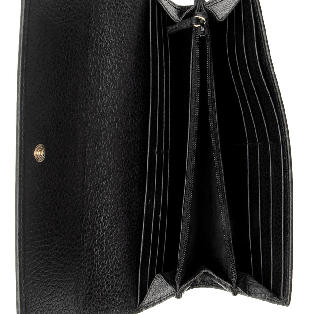 Gucci Leather Continental Wallet (SHF-jdCox7)