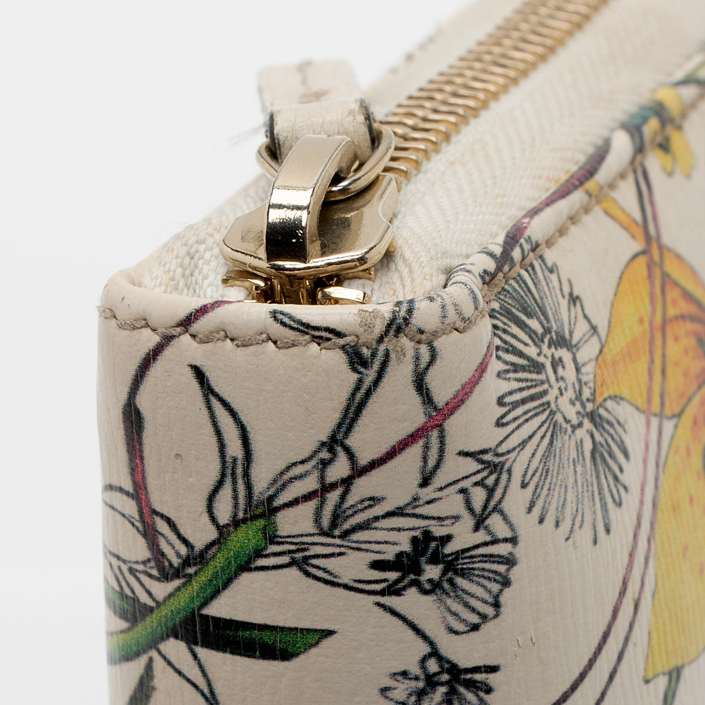 Gucci Leather Flora Nice Zip Around Wallet (SHF-muKADt)