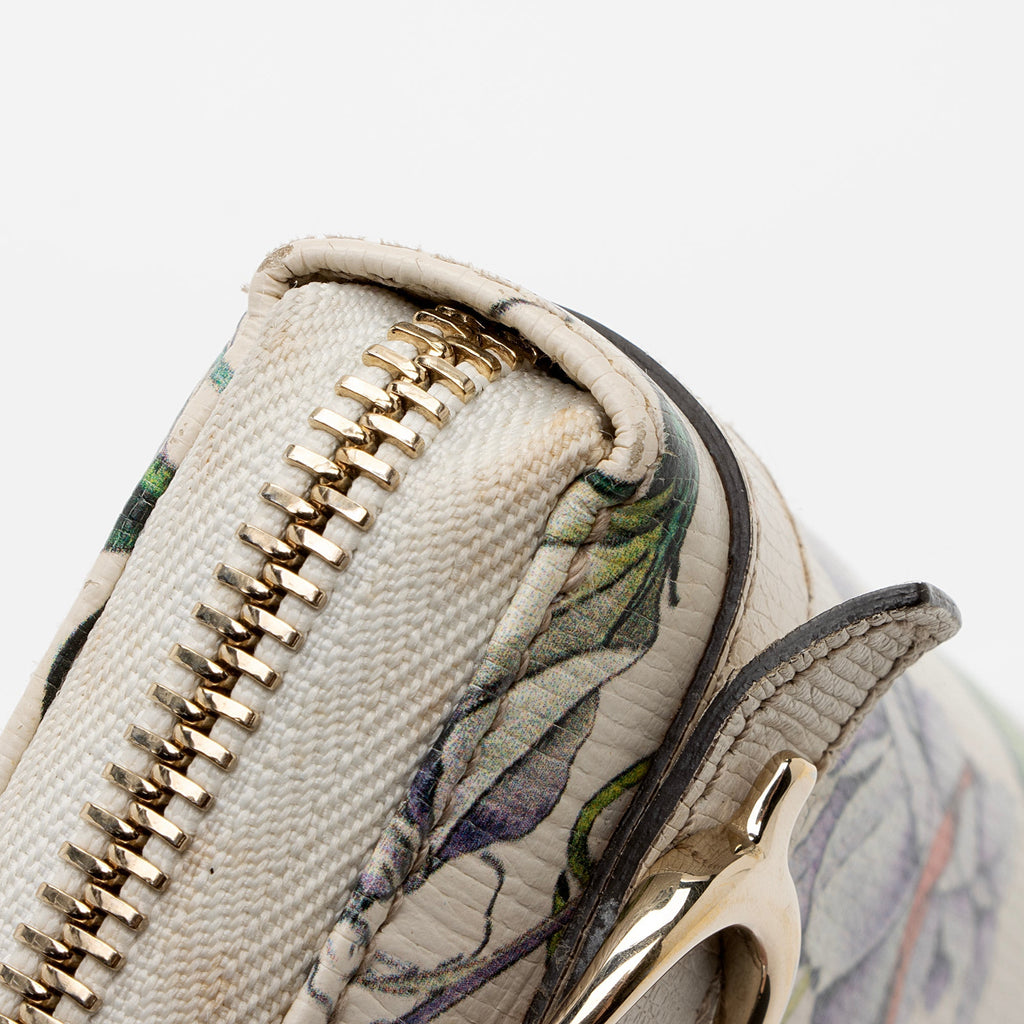 Gucci Leather Flora Nice Zip Around Wallet (SHF-muKADt)