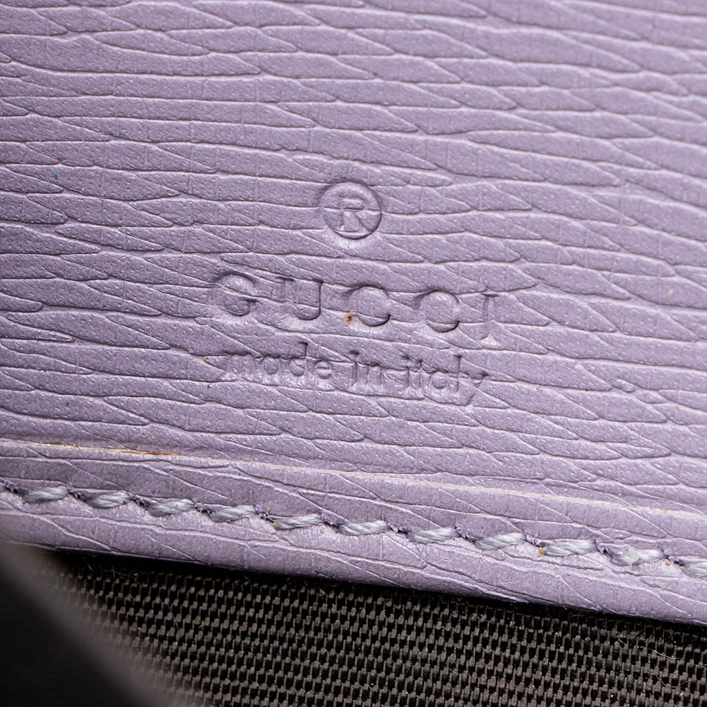 Gucci Leather Flora Nice Zip Around Wallet (SHF-muKADt)