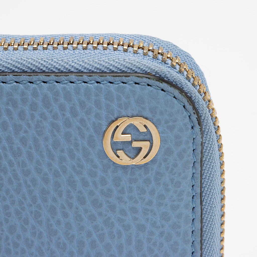 Gucci Leather Interlocking G Betty Zip Around Wallet