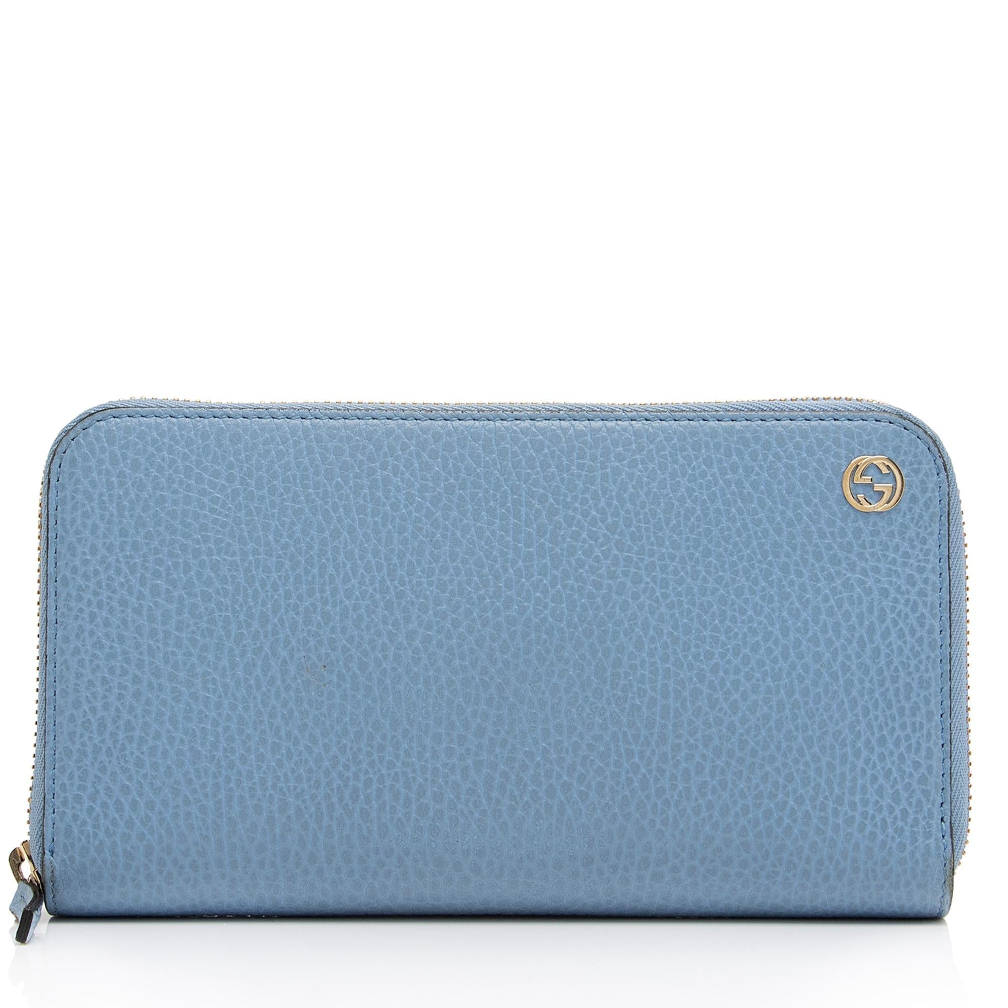 Gucci Leather Interlocking G Betty Zip Around Wallet