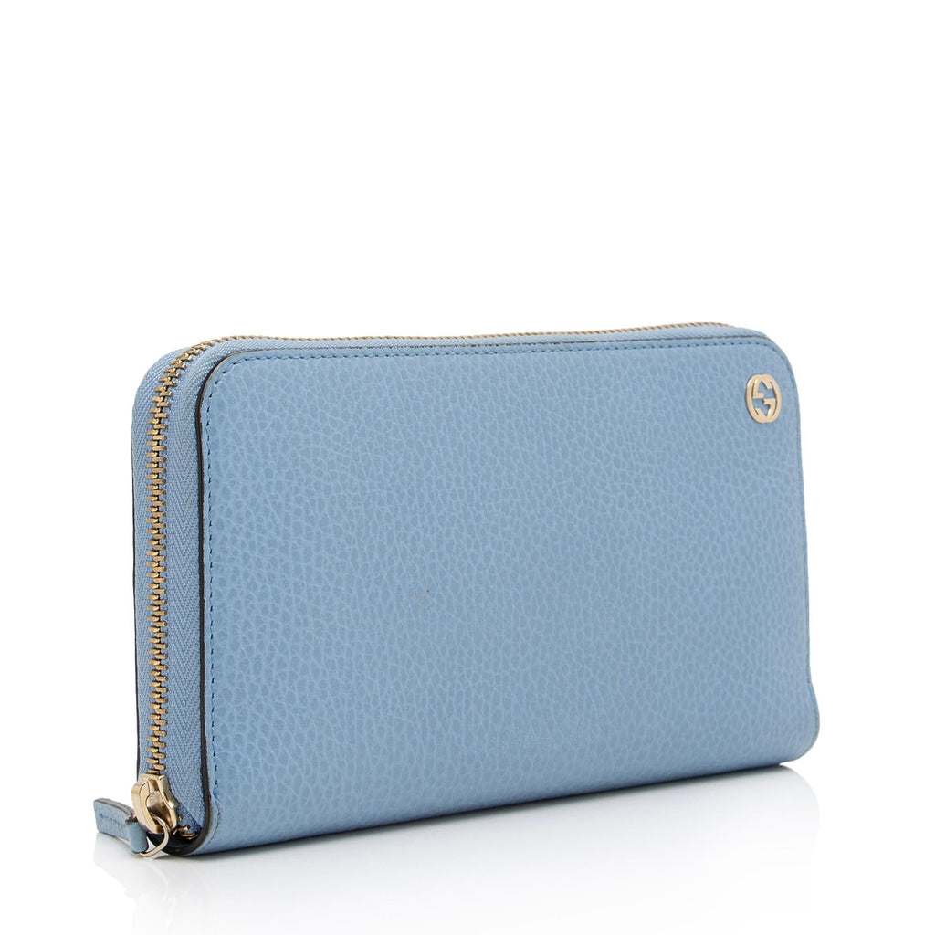Gucci Leather Interlocking G Betty Zip Around Wallet
