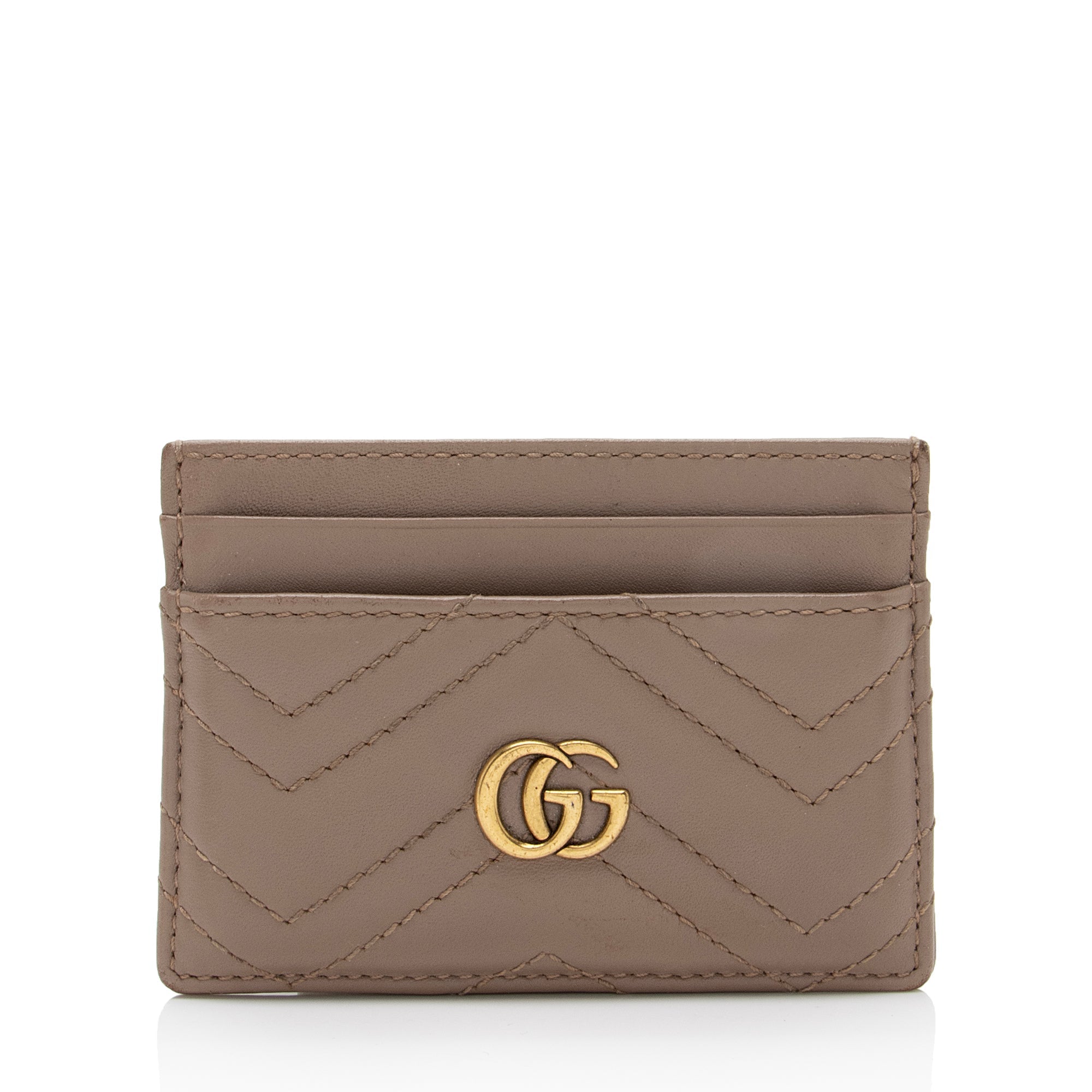 Gucci Matelasse Leather GG Marmont Card Case