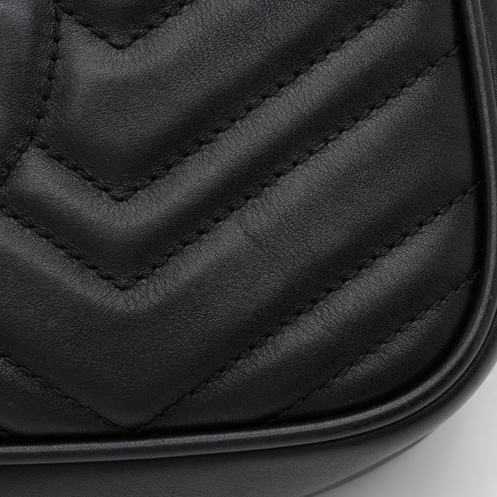 Gucci Matelasse Leather GG Marmont Small Shoulder Bag (SHF-yWuLoN)