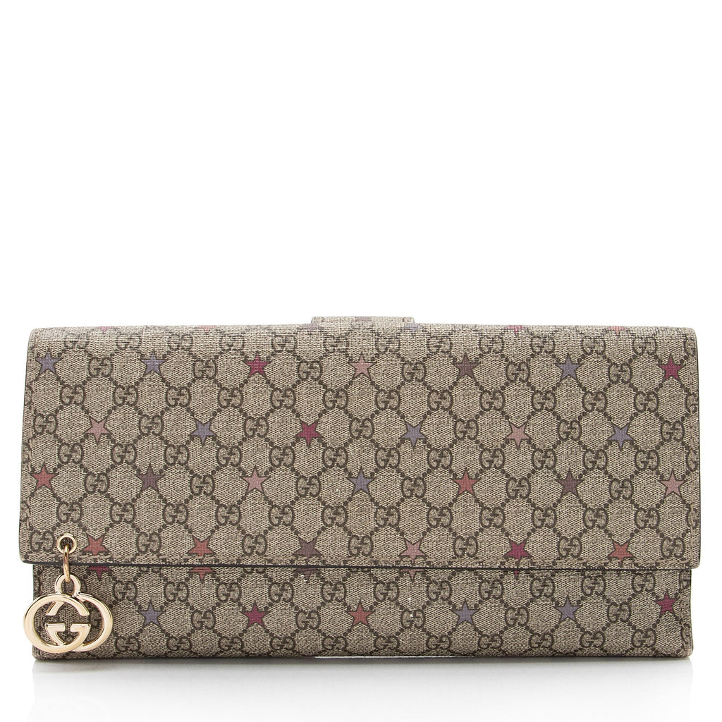 Gucci Micro GG Supreme Stars Continental Wallet (SHF-JX6vJI)