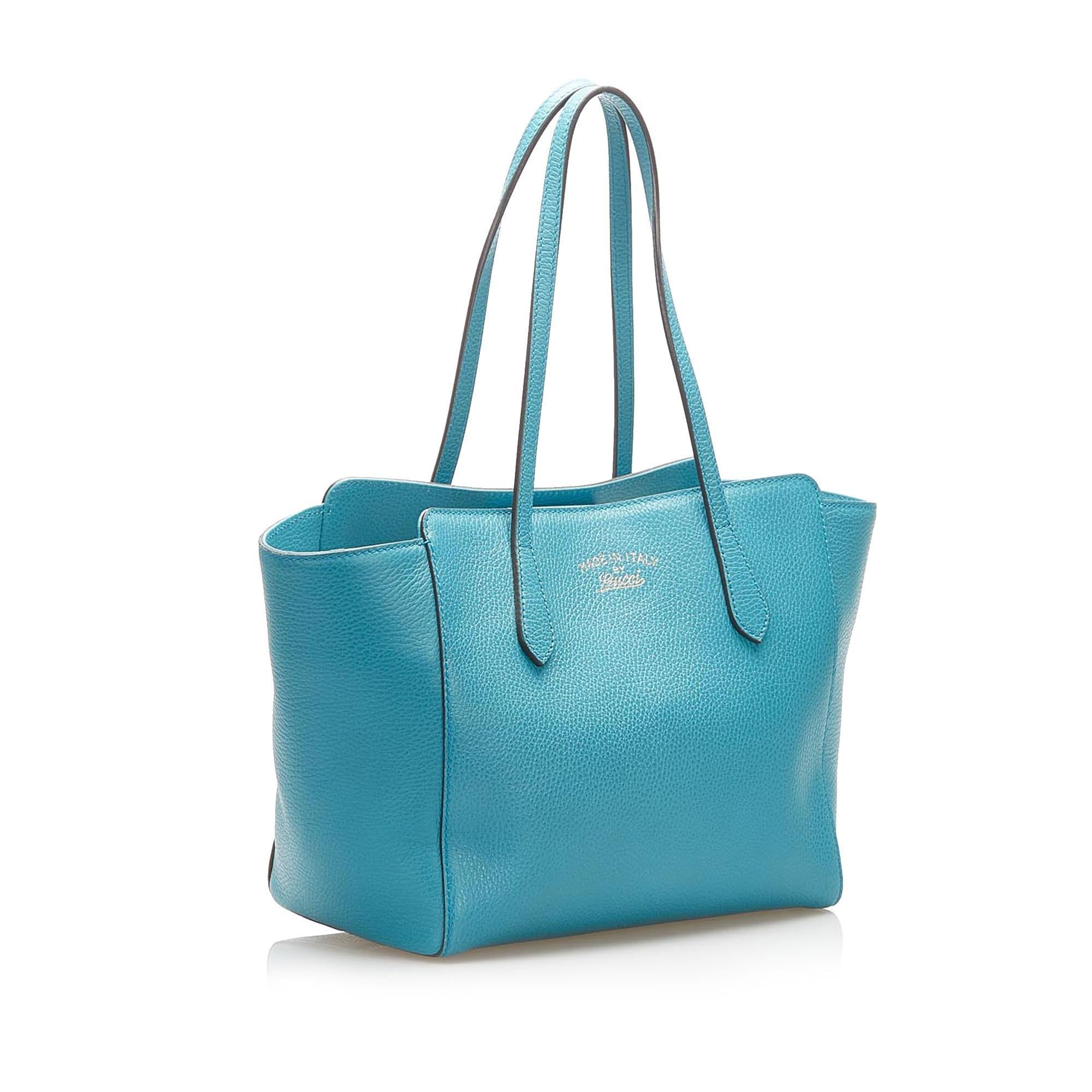 Gucci Swing Leather Tote Bag (SHG-16842)