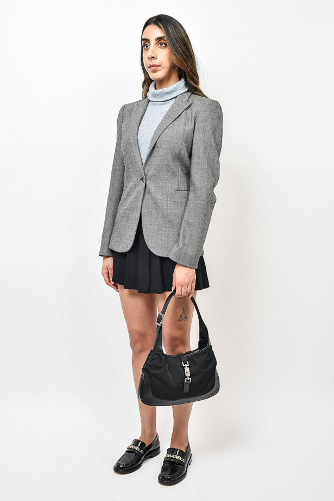 Gucci Black Canvas/Leather Jackie Shoulder Bag