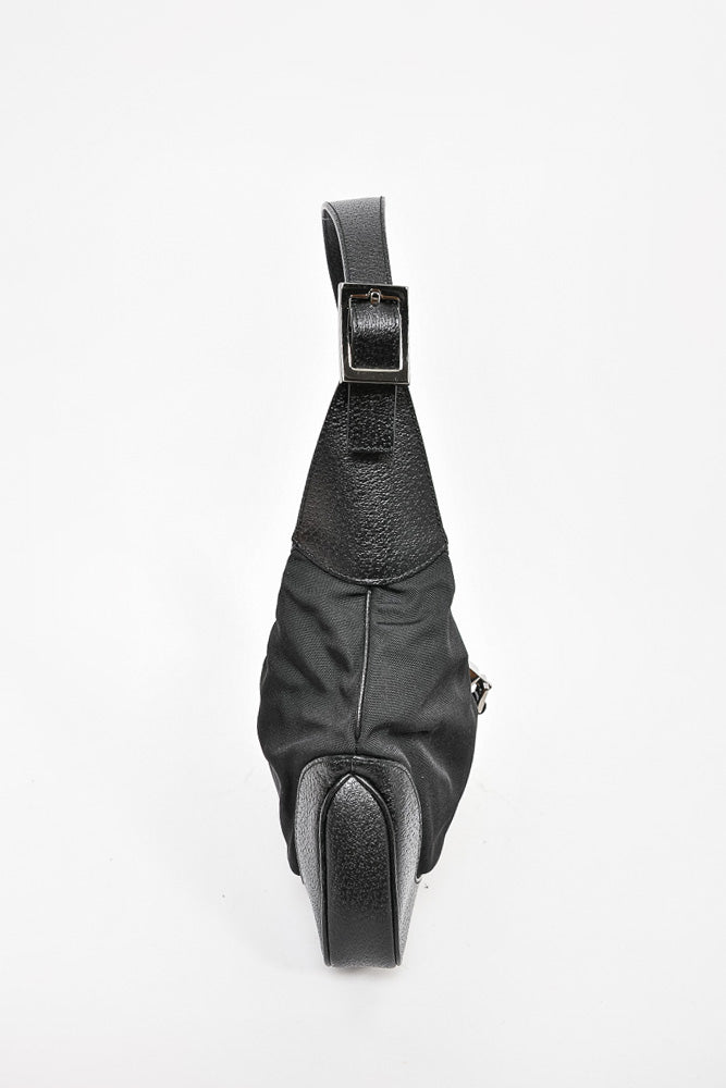 Gucci Black Canvas/Leather Jackie Shoulder Bag