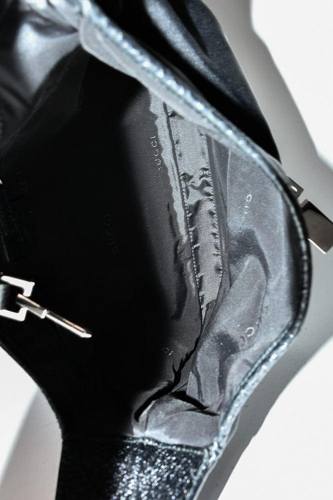 Gucci Black Canvas/Leather Jackie Shoulder Bag