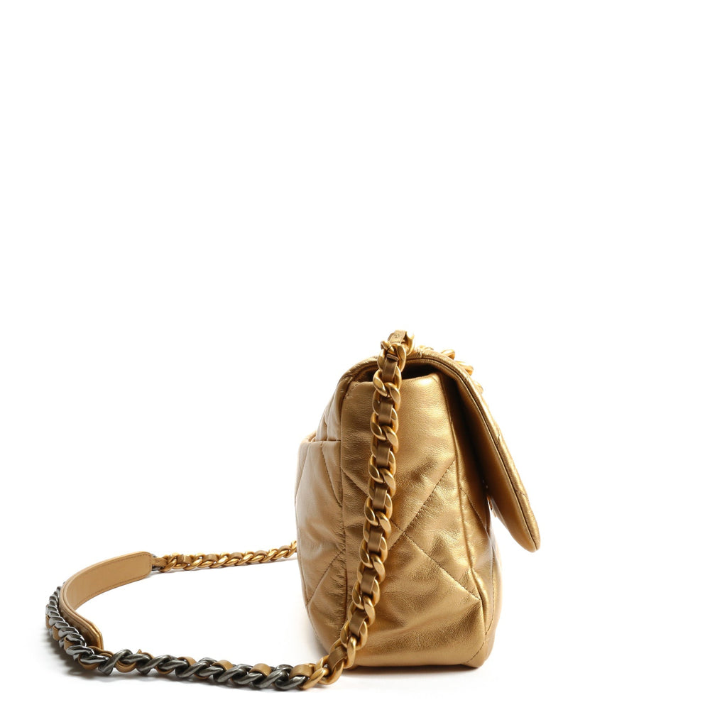 CHANEL 19 Medium Flap Gold
