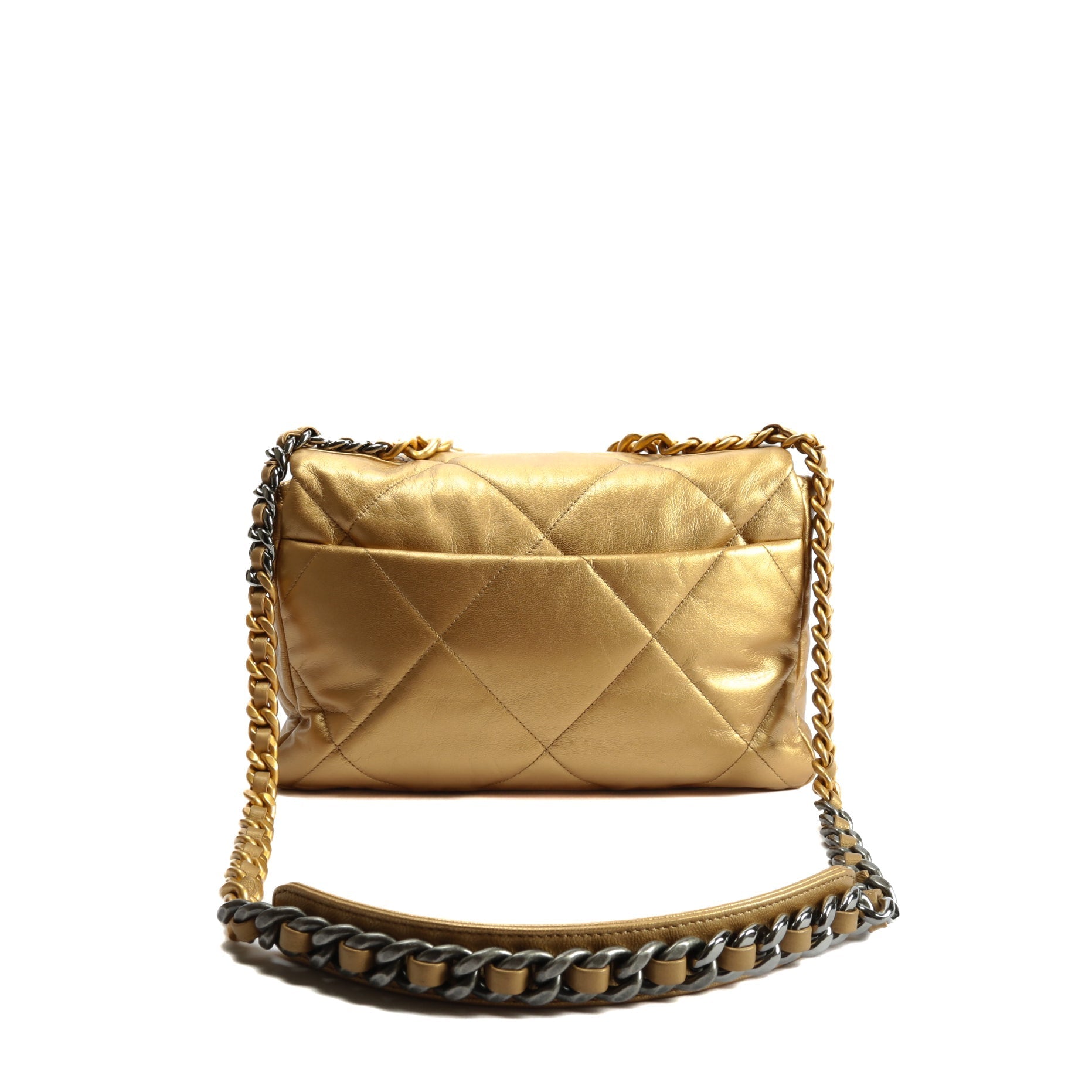 CHANEL 19 Medium Flap Gold