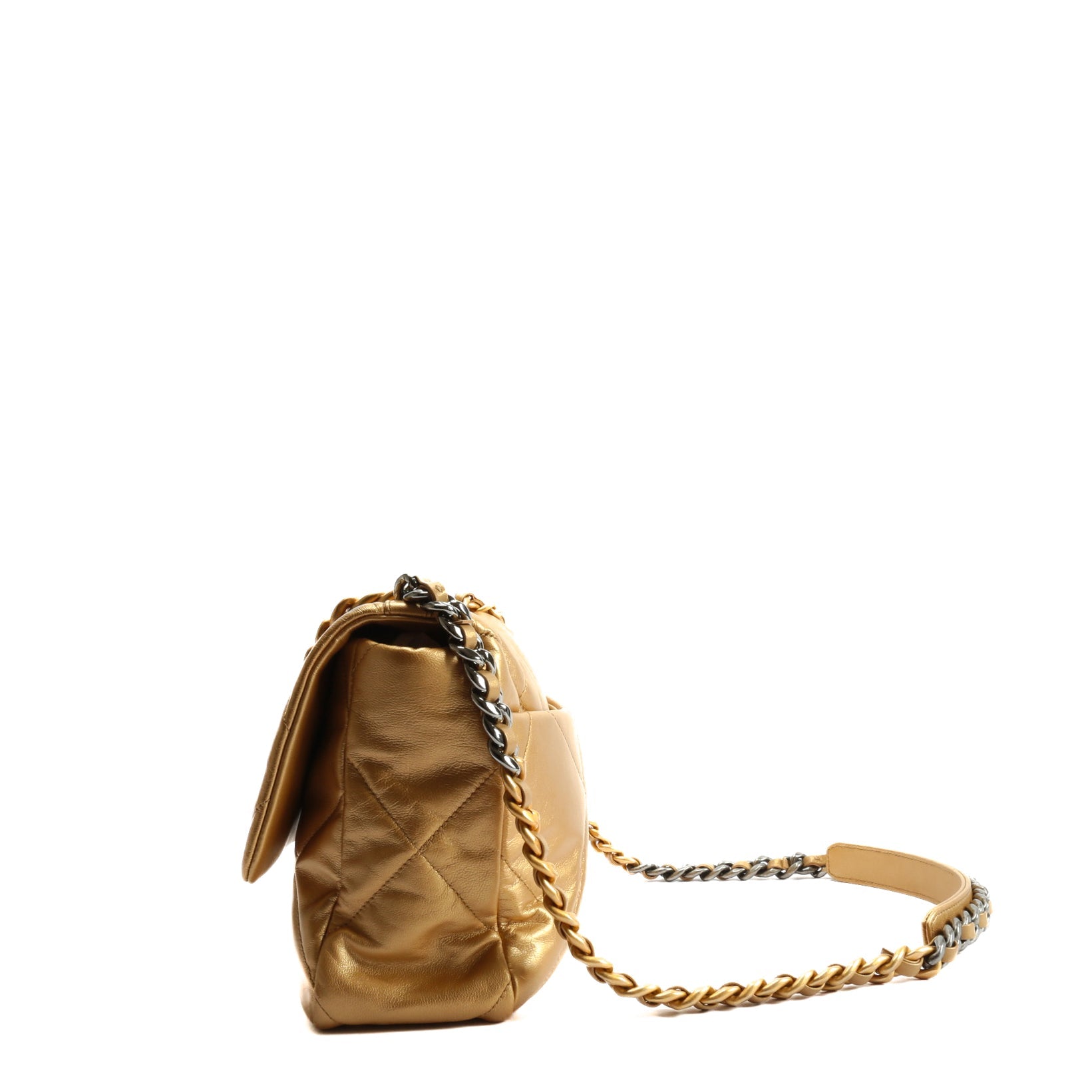 CHANEL 19 Medium Flap Gold