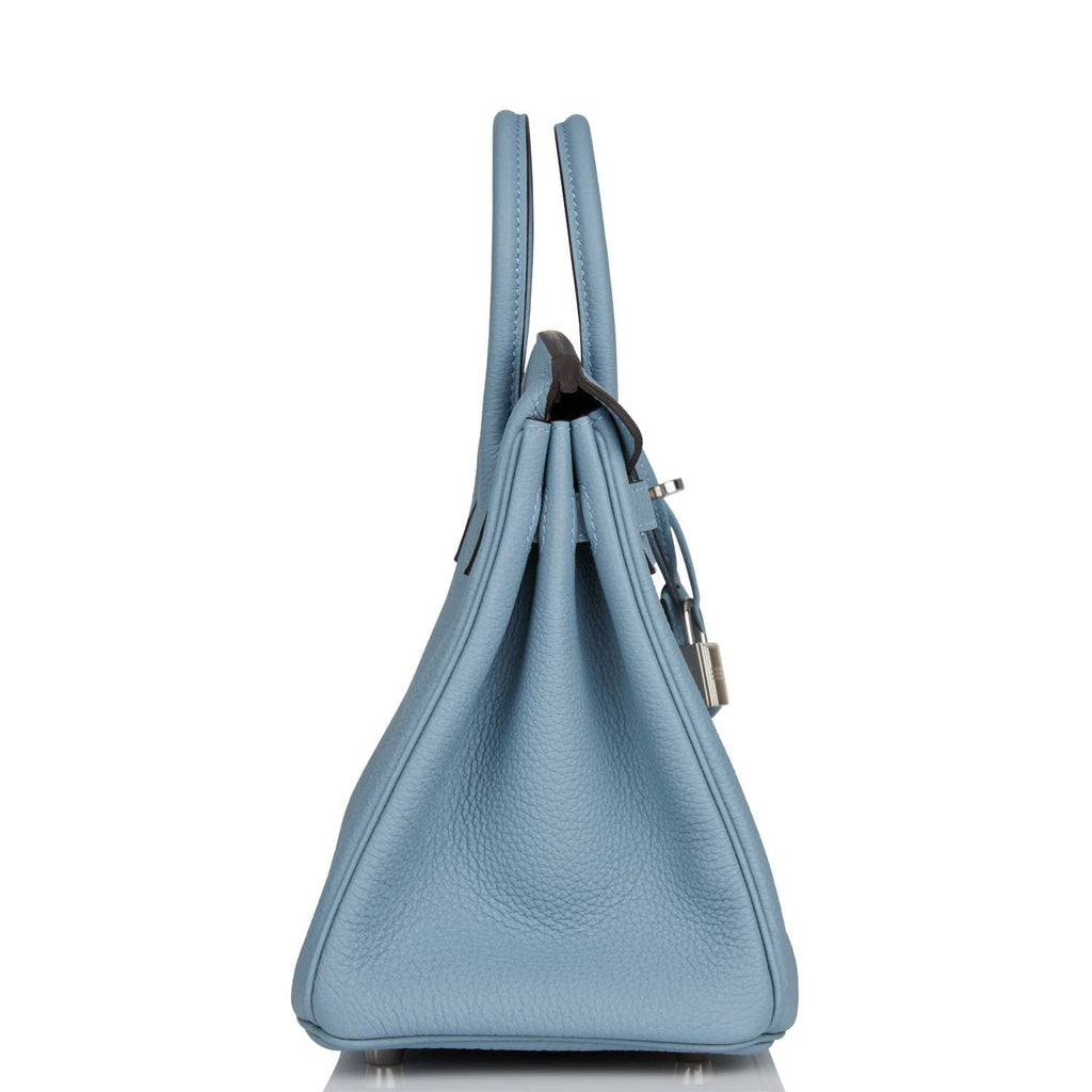 Hermes Birkin 25 Bleu Lin Verso Togo Palladium Hardware - Deposit 2 LH