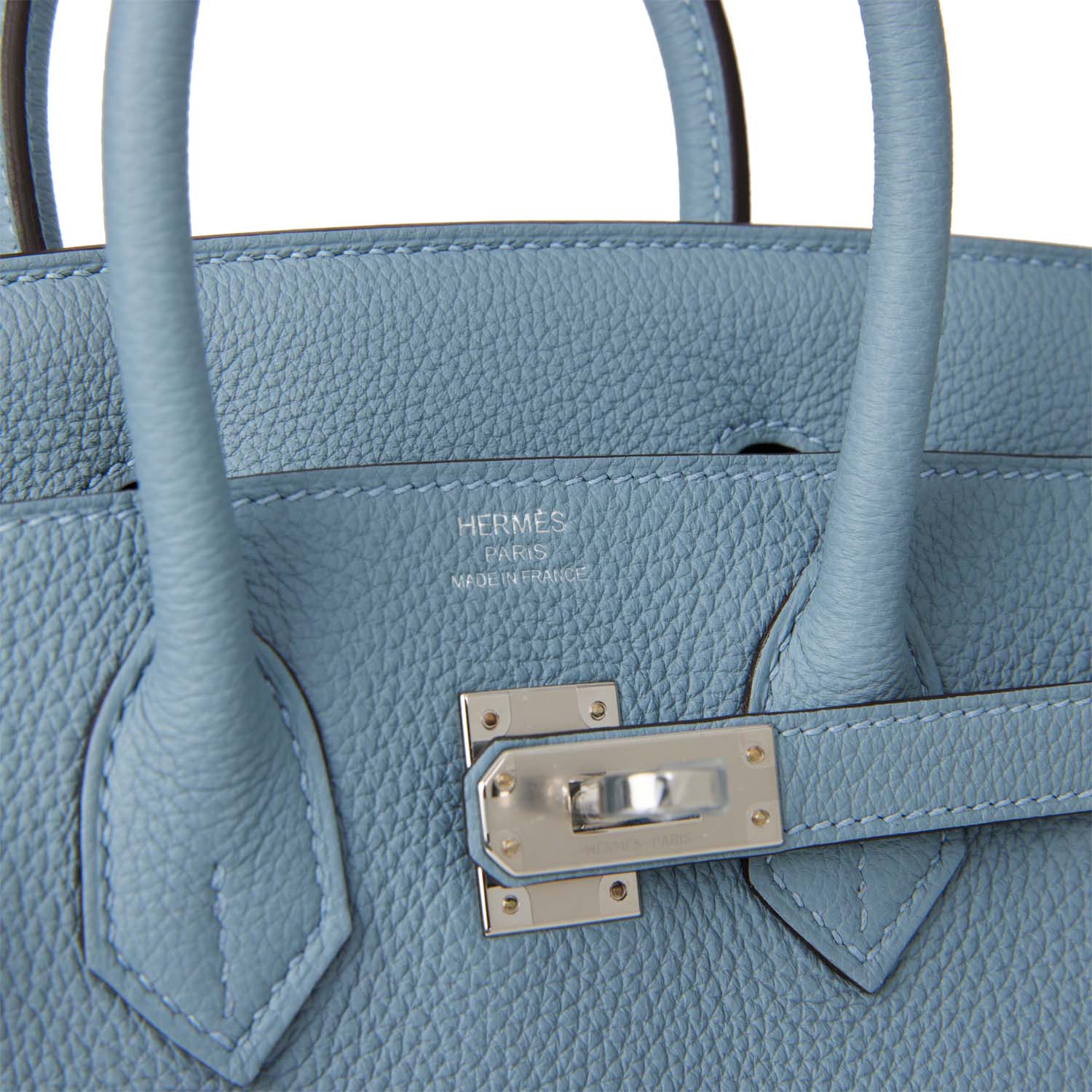 Hermes Birkin 25 Bleu Lin Verso Togo Palladium Hardware - Deposit 2 LH
