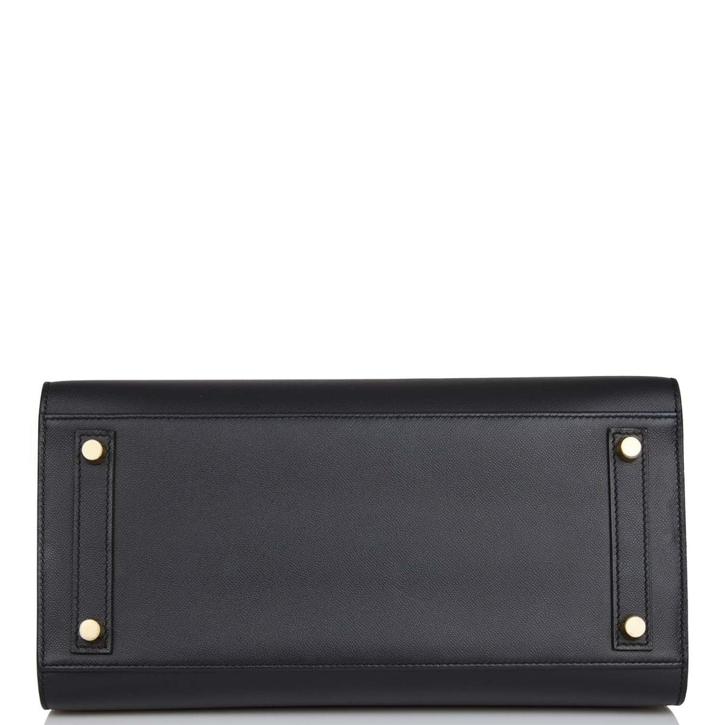 Hermes Birkin Sellier 30 Black Madame Gold Hardware