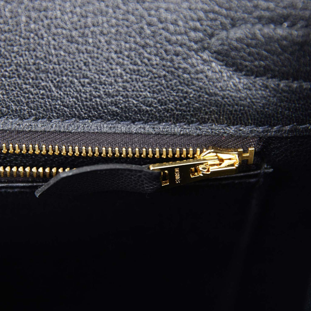 Hermes Birkin Sellier 30 Black Madame Gold Hardware