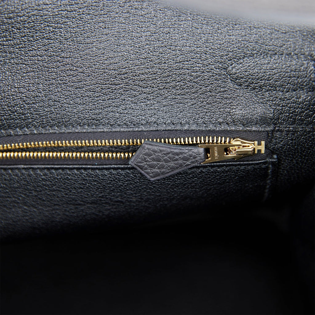 Hermes Birkin 30 Black Togo Gold Hardware