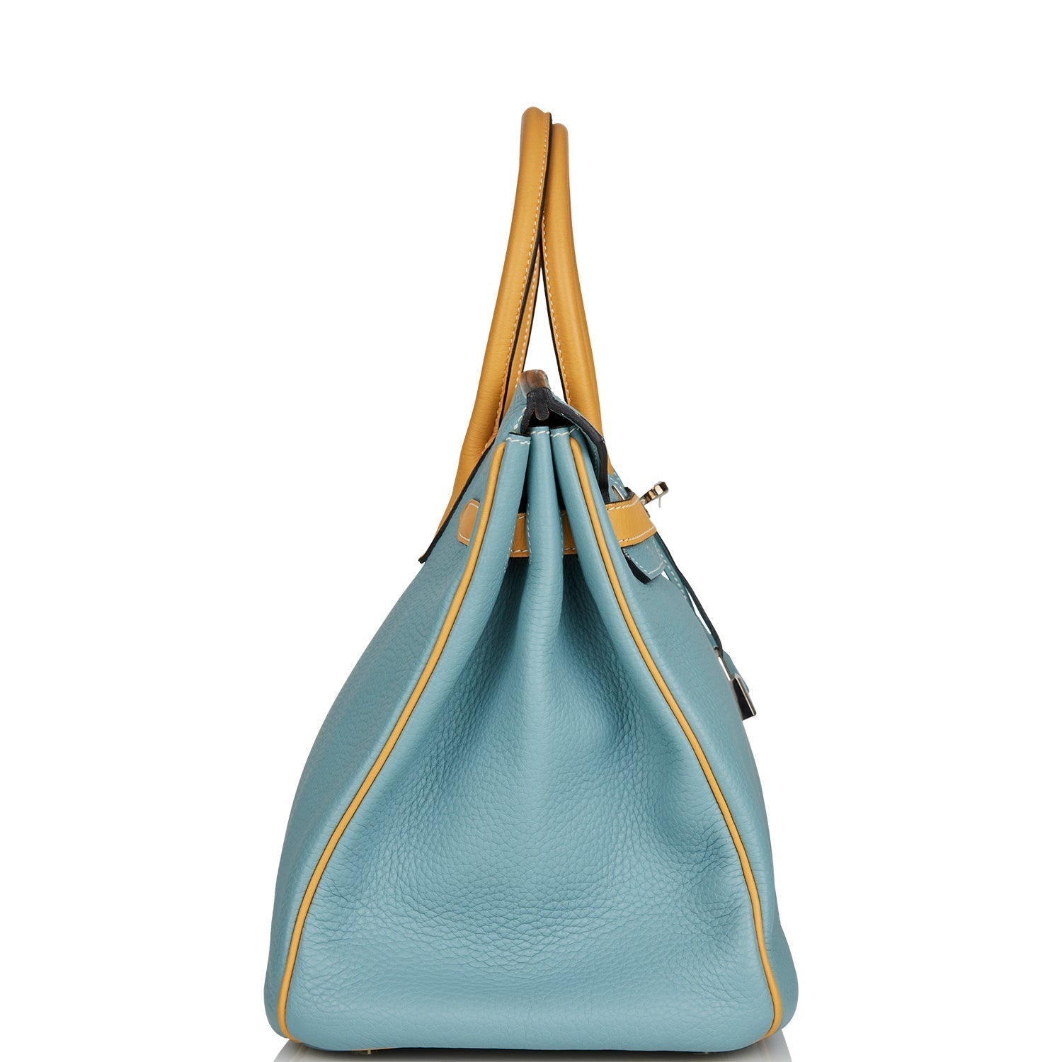 Hermes Special Order (HSS) Birkin 35 Ciel and Sable Clemence Palladium Hardware